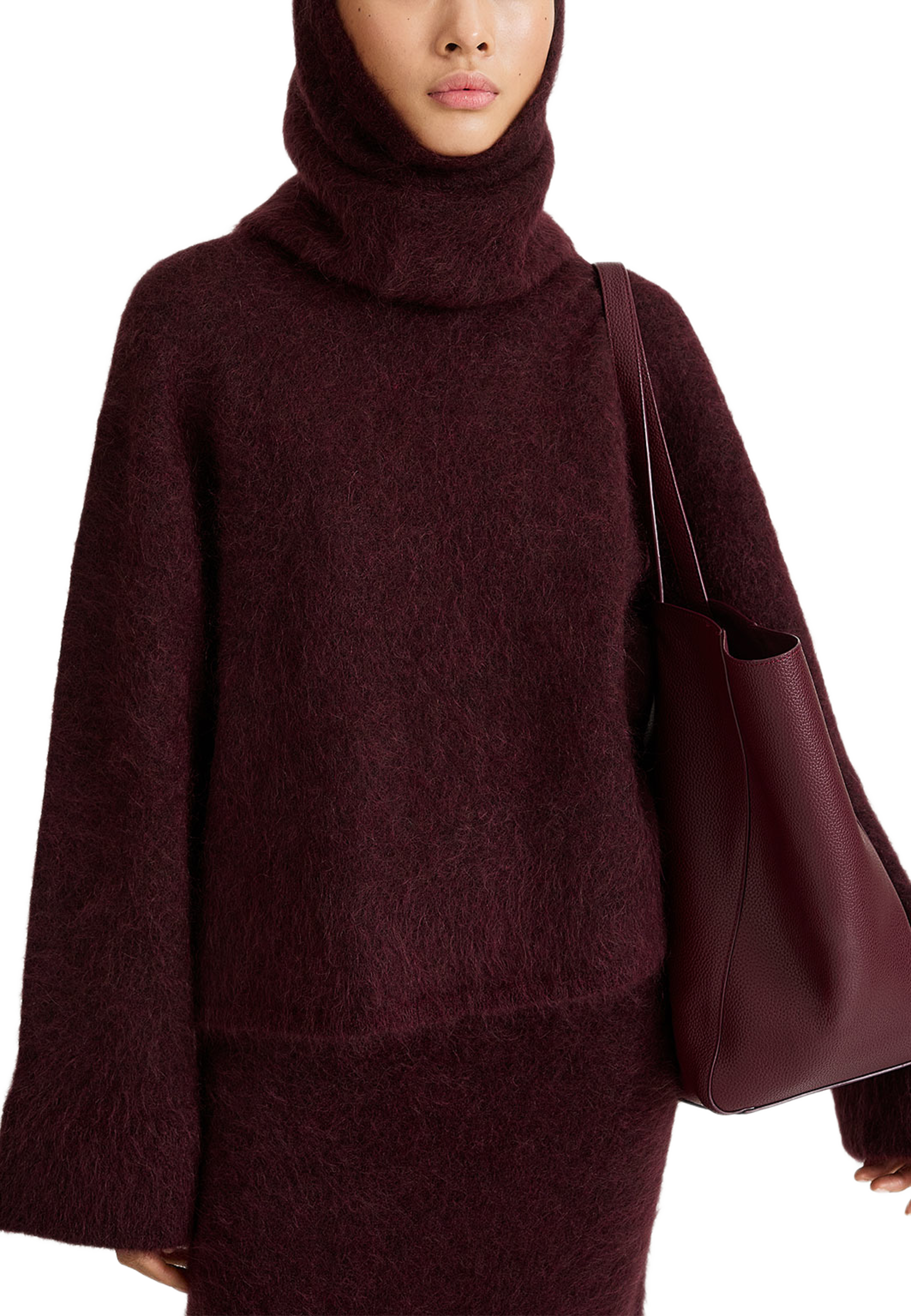 Niclas Short Sweater, från Stylein, i färgen Bordeaux. Klicka för att öppna bilden i stort format