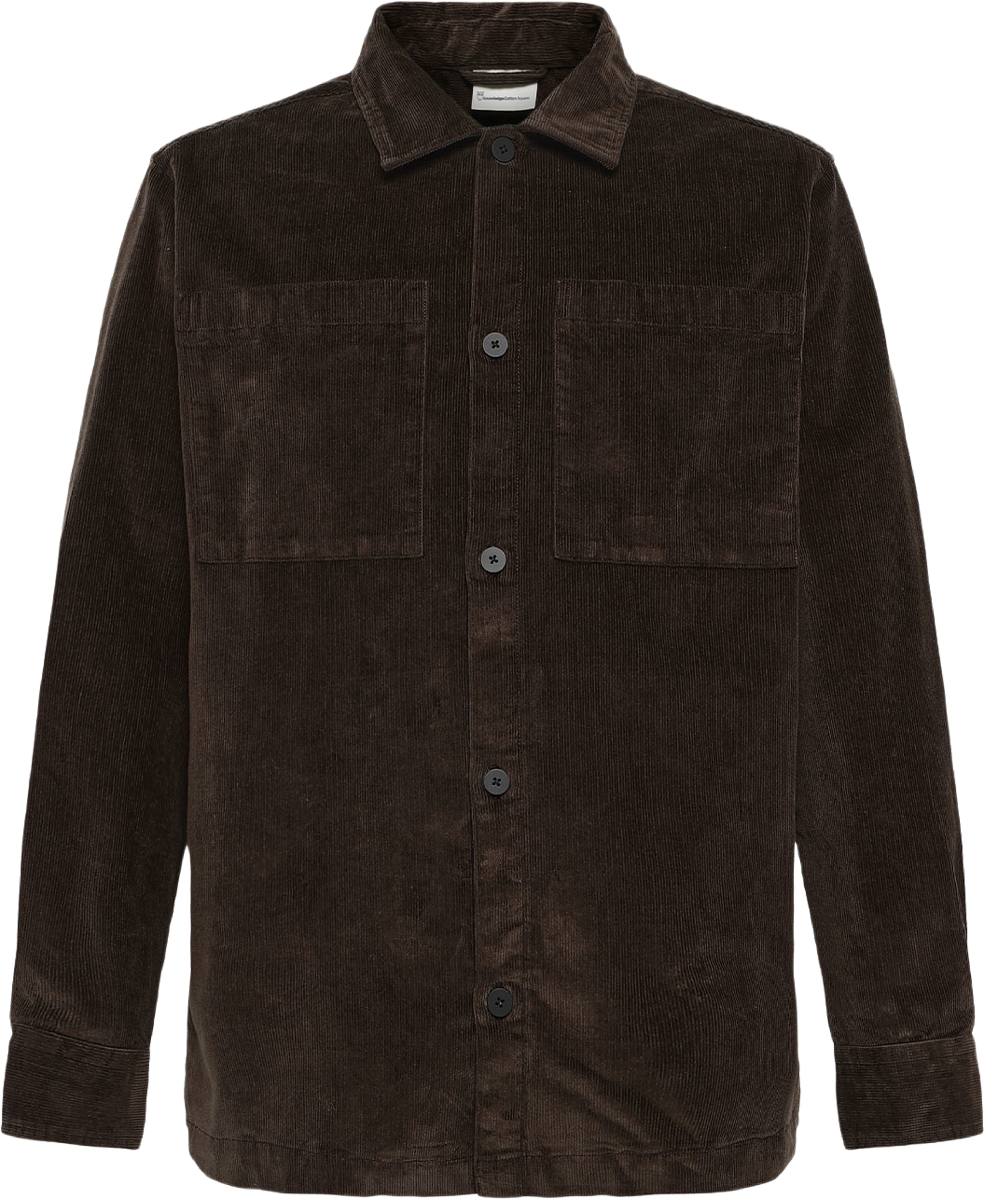 Loose Corduroy Overshirt, från Knowledge Cotton Apparel, i färgen Chocolate Torte. Klicka för att öppna bilden i stort format