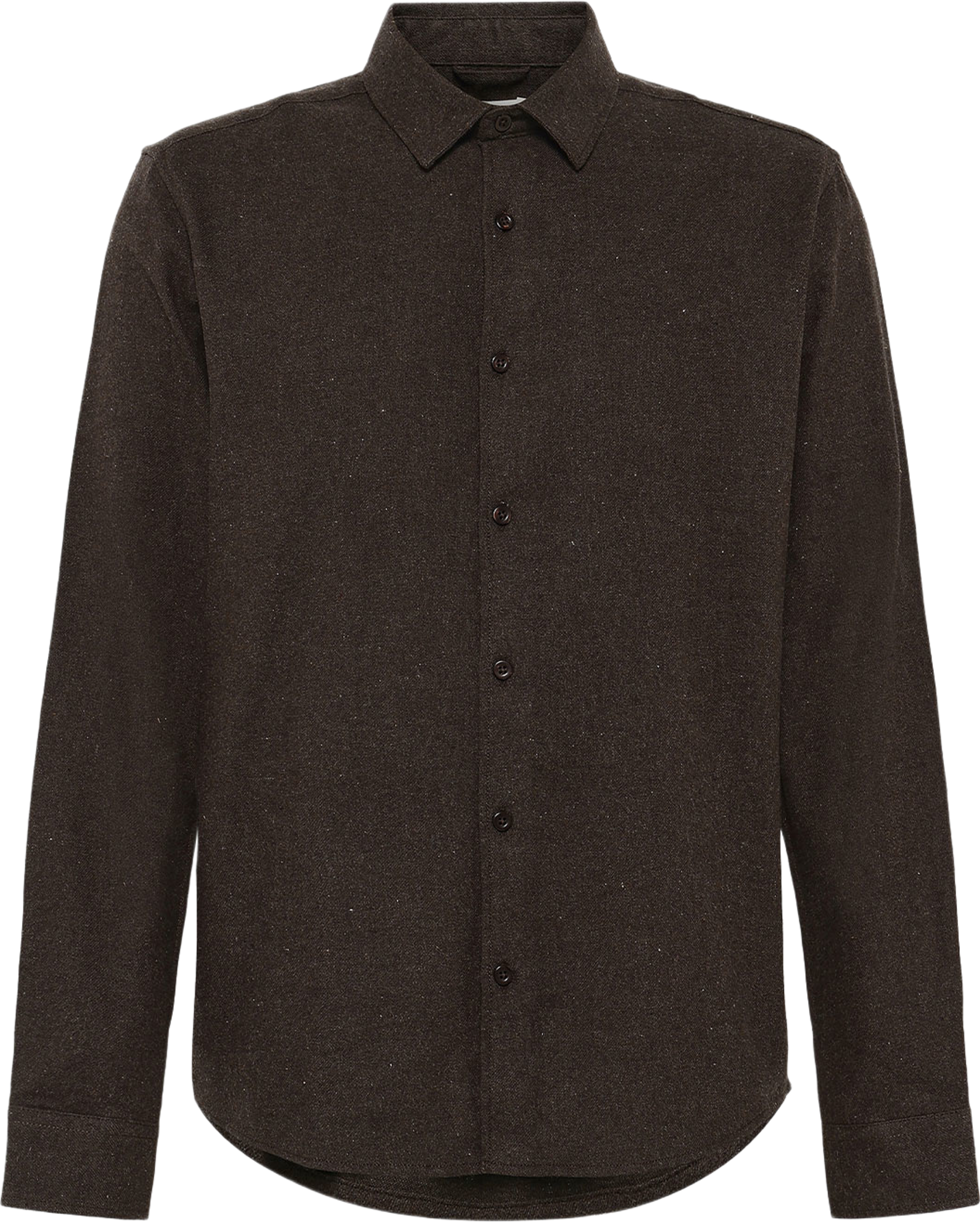 Dune Regular Flannel Shirt, från Knowledge Cotton Apparel, i färgen Chocolate Torte. Klicka för att öppna bilden i stort format
