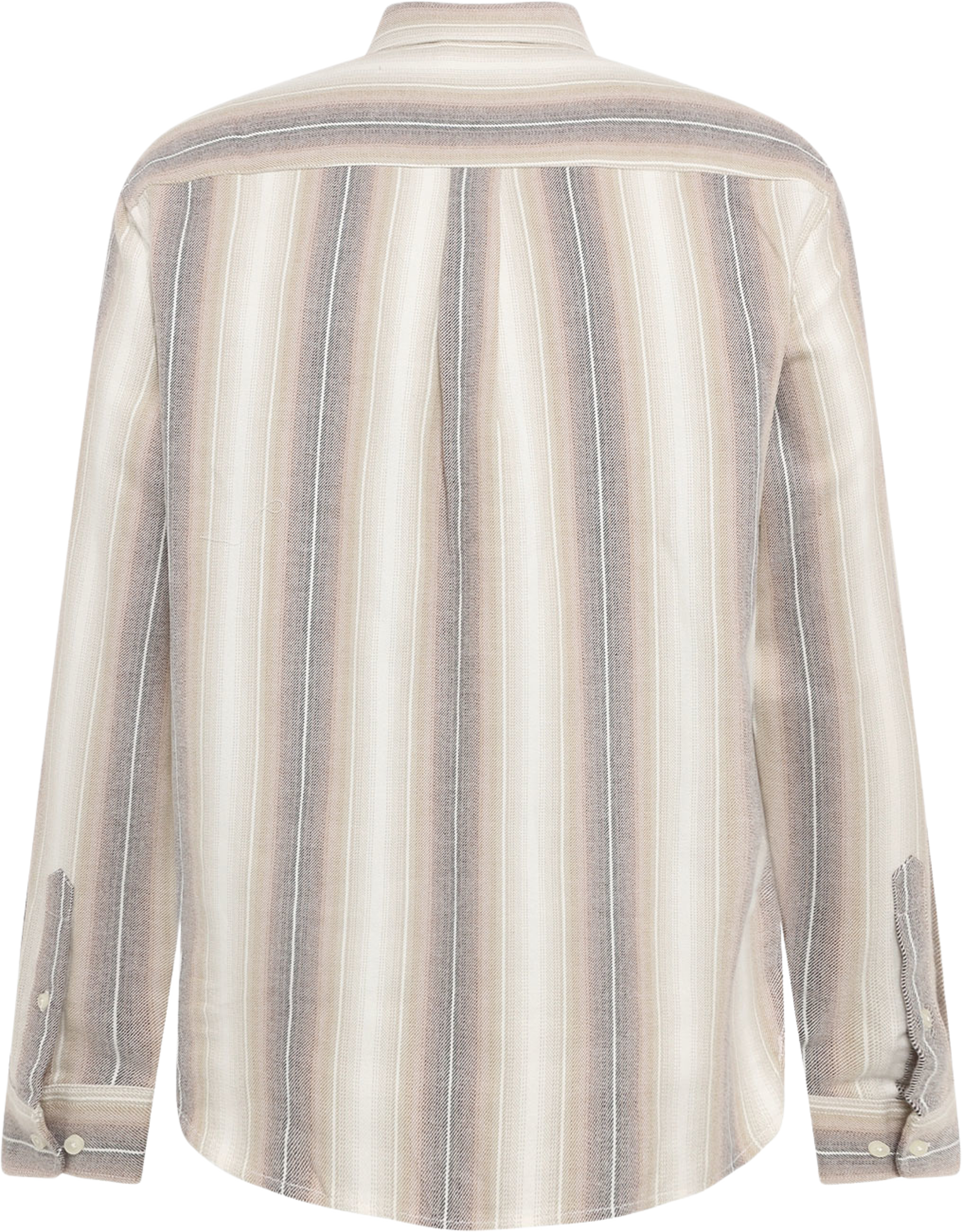 Dune Regular Stripe Shirt, från Knowledge Cotton Apparel, i färgen Creme Stripe. Klicka för att öppna bilden i stort format
