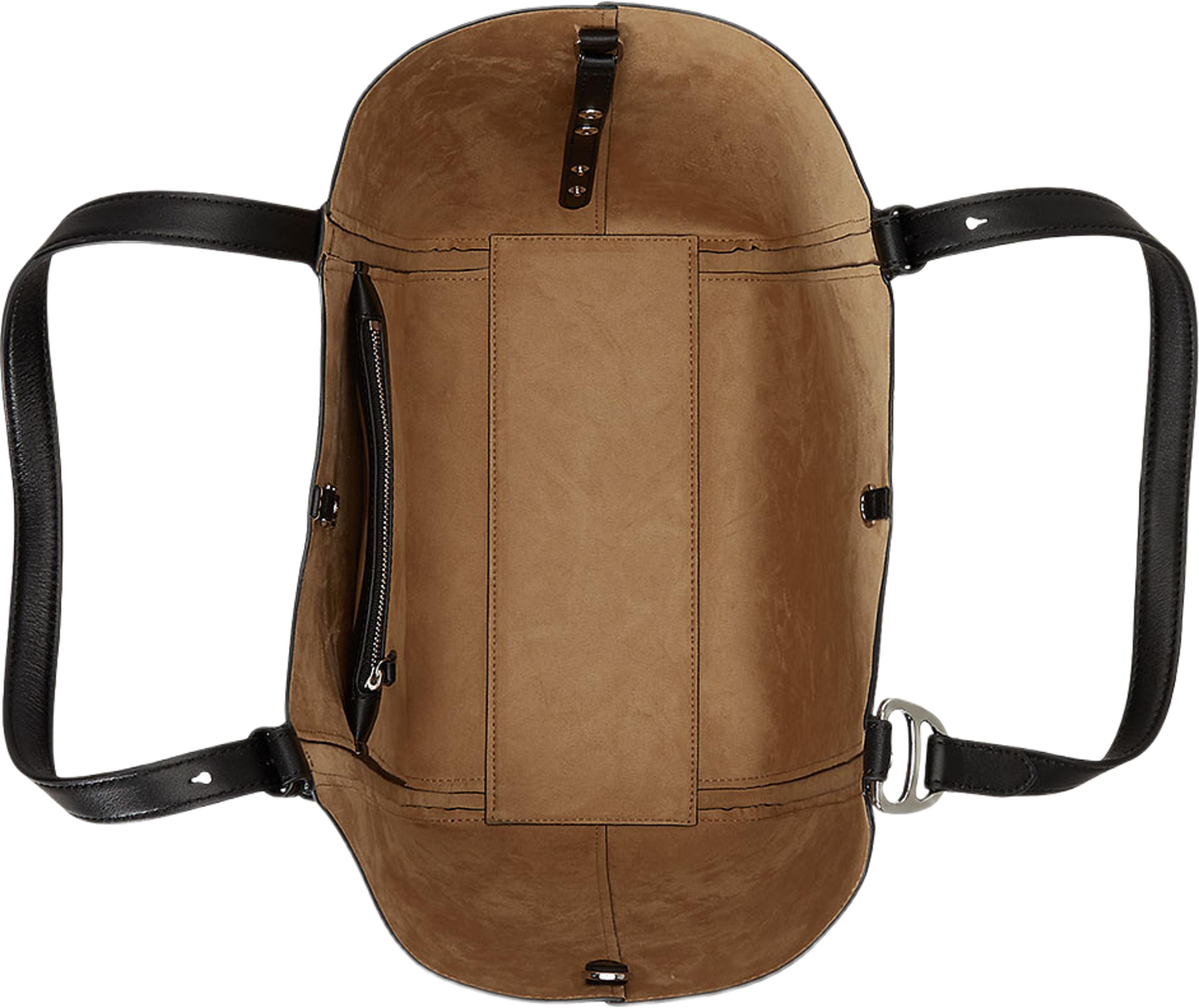 Nappa Leather Large Tasha Tote Bag, från Lauren Ralph Lauren, i färgen Black. Klicka för att öppna bilden i stort format