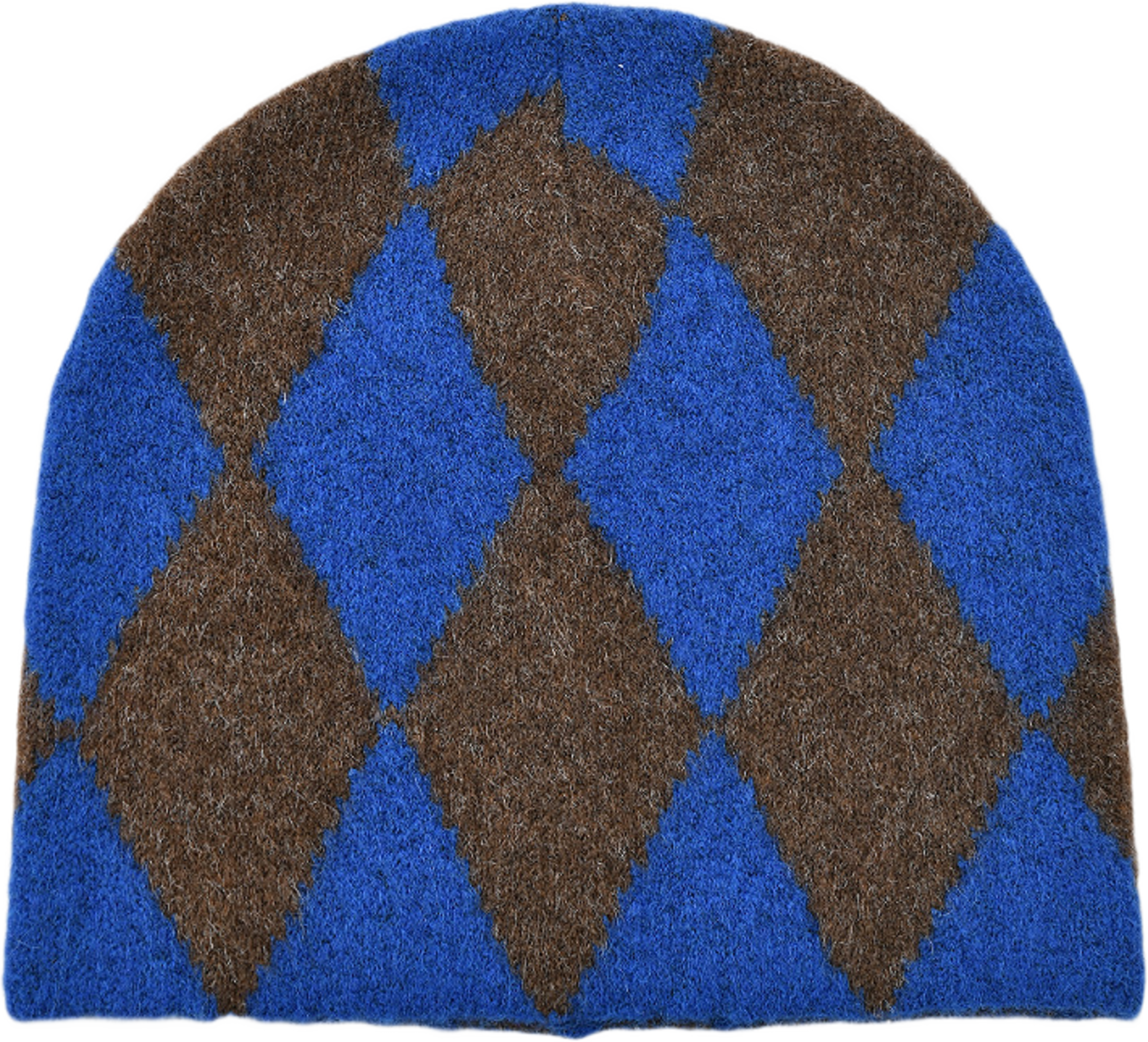 Mössa RONJA, från Carin Wester, i färgen Brown/Blue. Klicka för att öppna bilden i stort format
