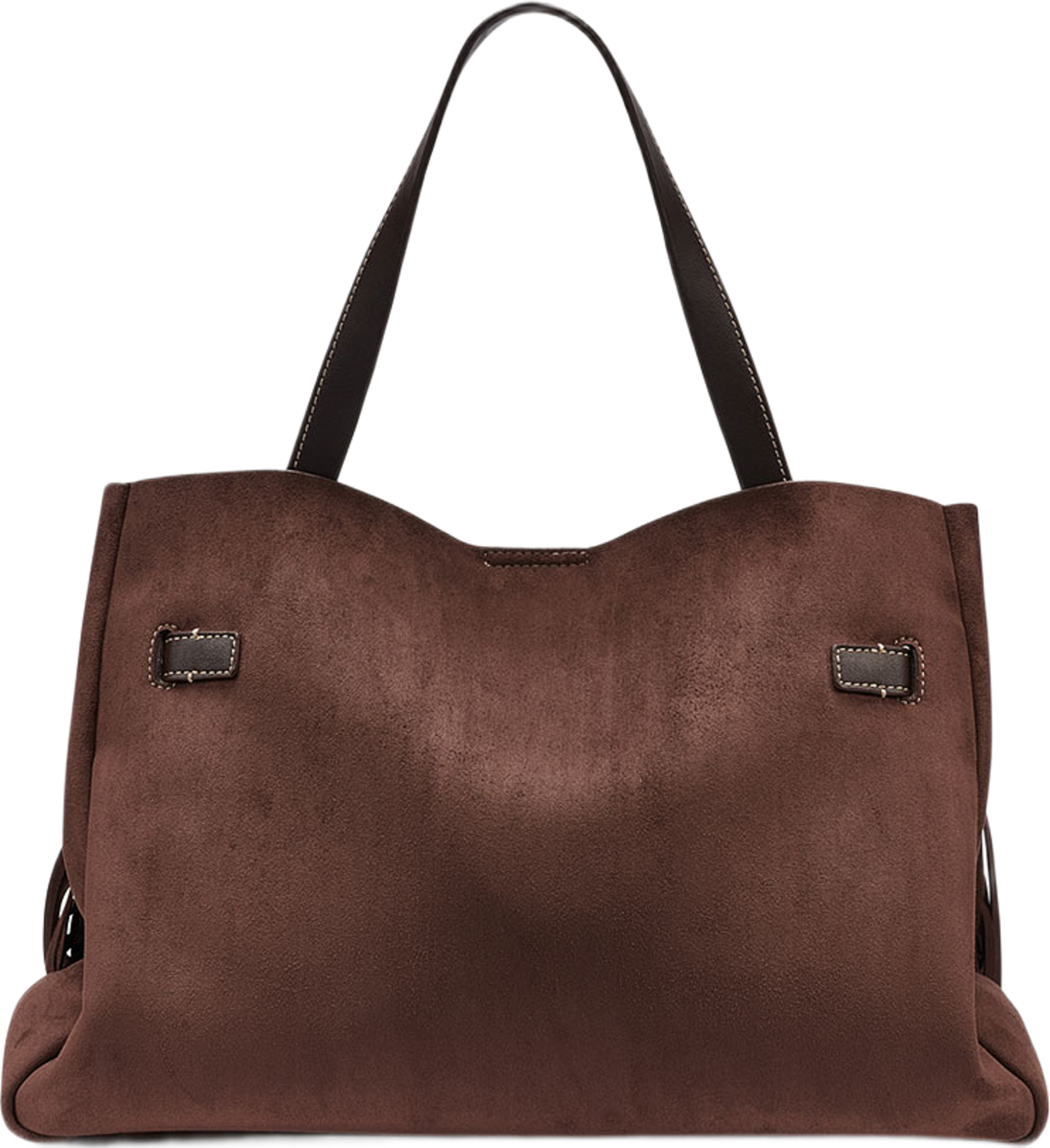 Bryar Large Satchel, från DKNY, i färgen Coffee Bean. Klicka för att öppna bilden i stort format