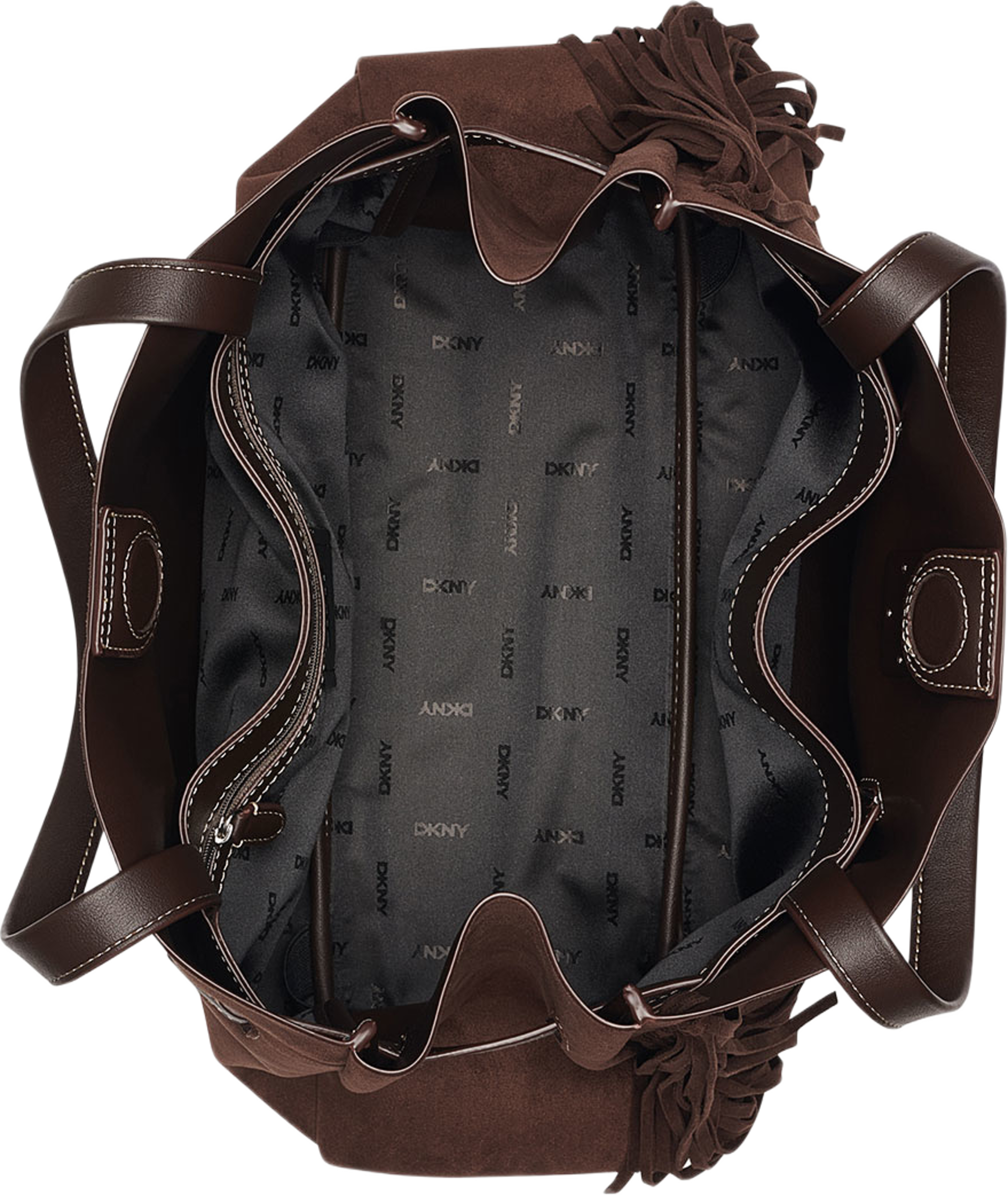 Bryar Large Satchel, från DKNY, i färgen Coffee Bean. Klicka för att öppna bilden i stort format