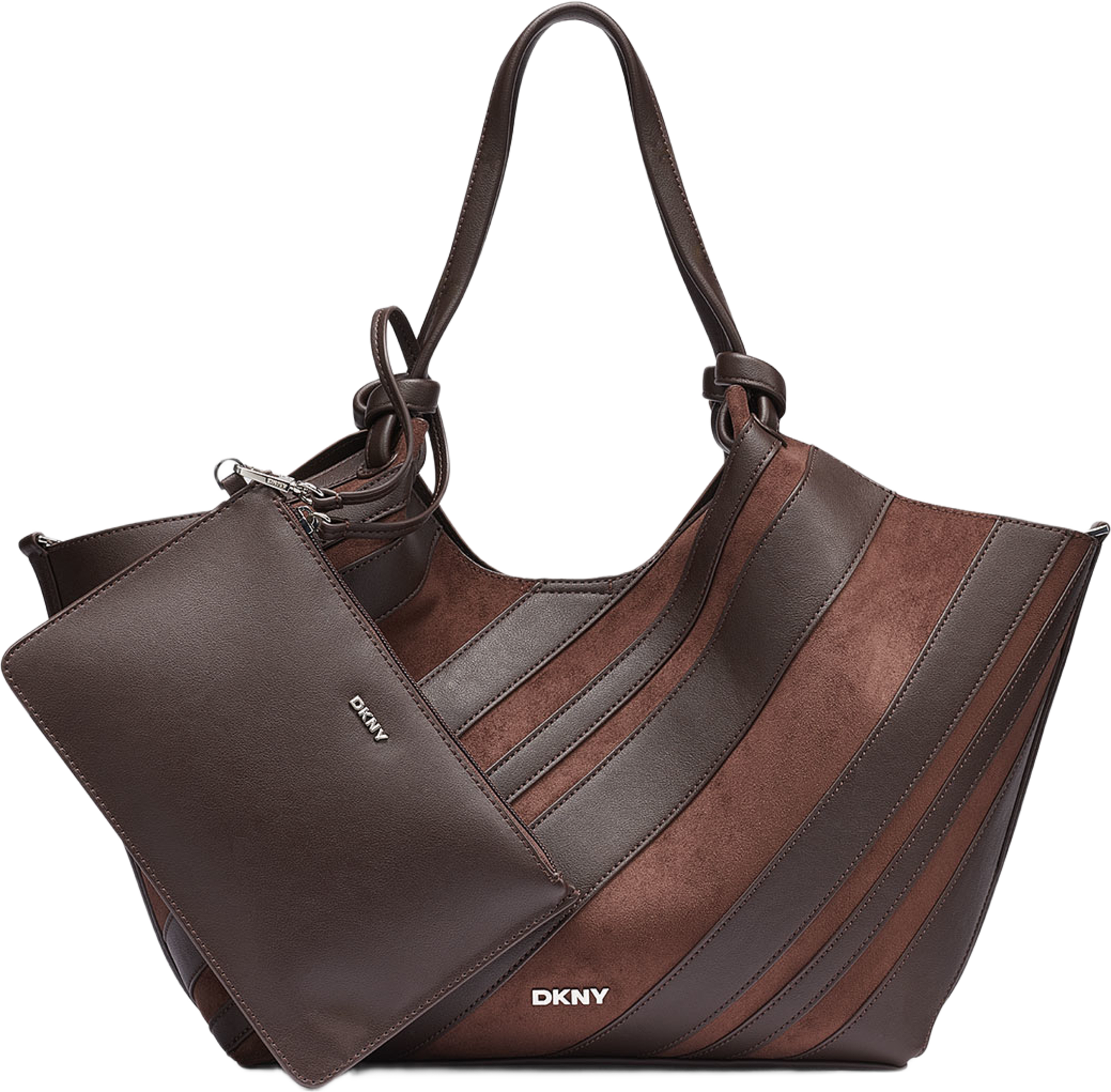 Paula Medium Tote, från DKNY, i färgen Coffee Bean. Klicka för att öppna bilden i stort format