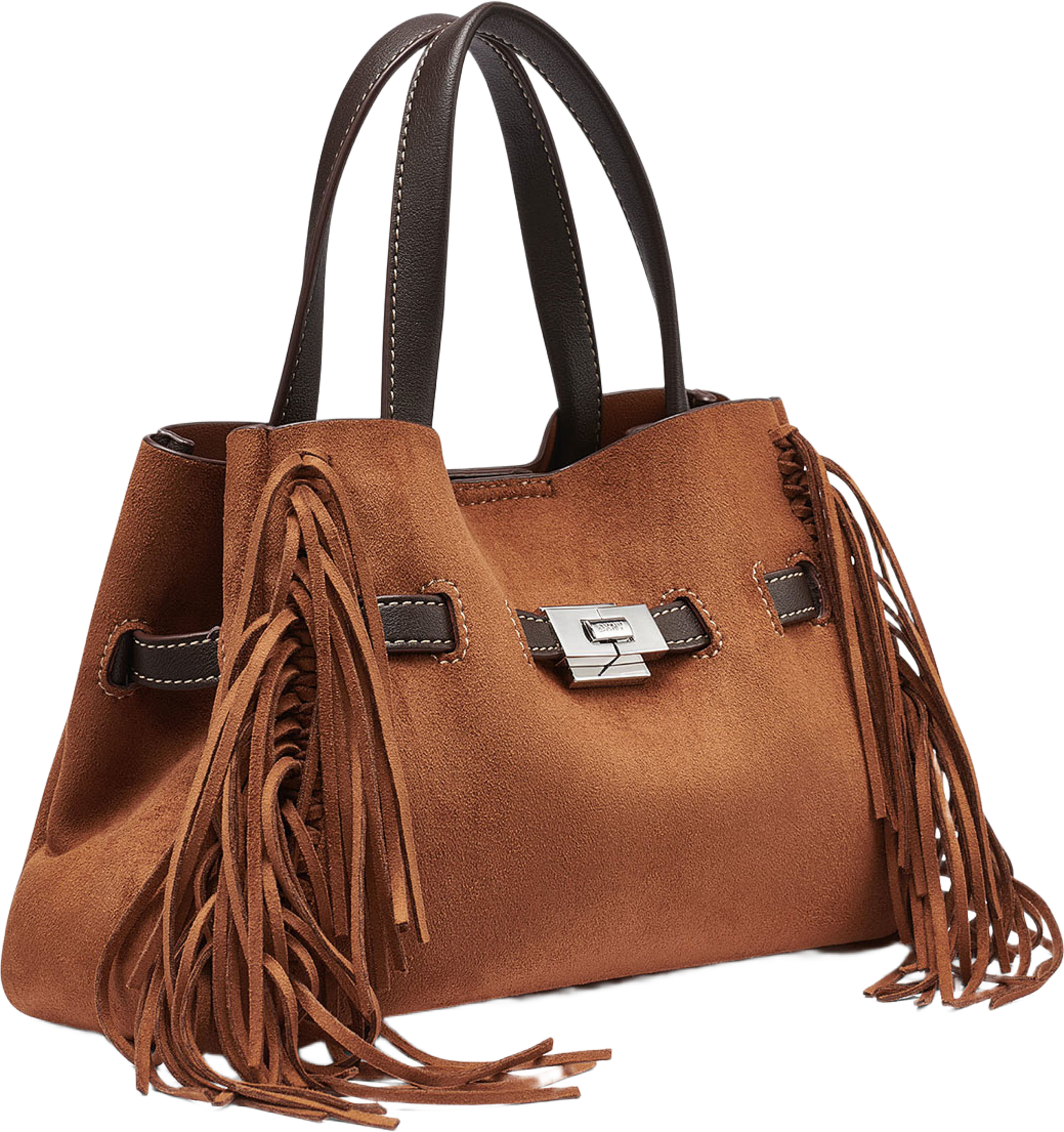 Bryar Small Satchel, från DKNY, i färgen Walnut. Klicka för att öppna bilden i stort format