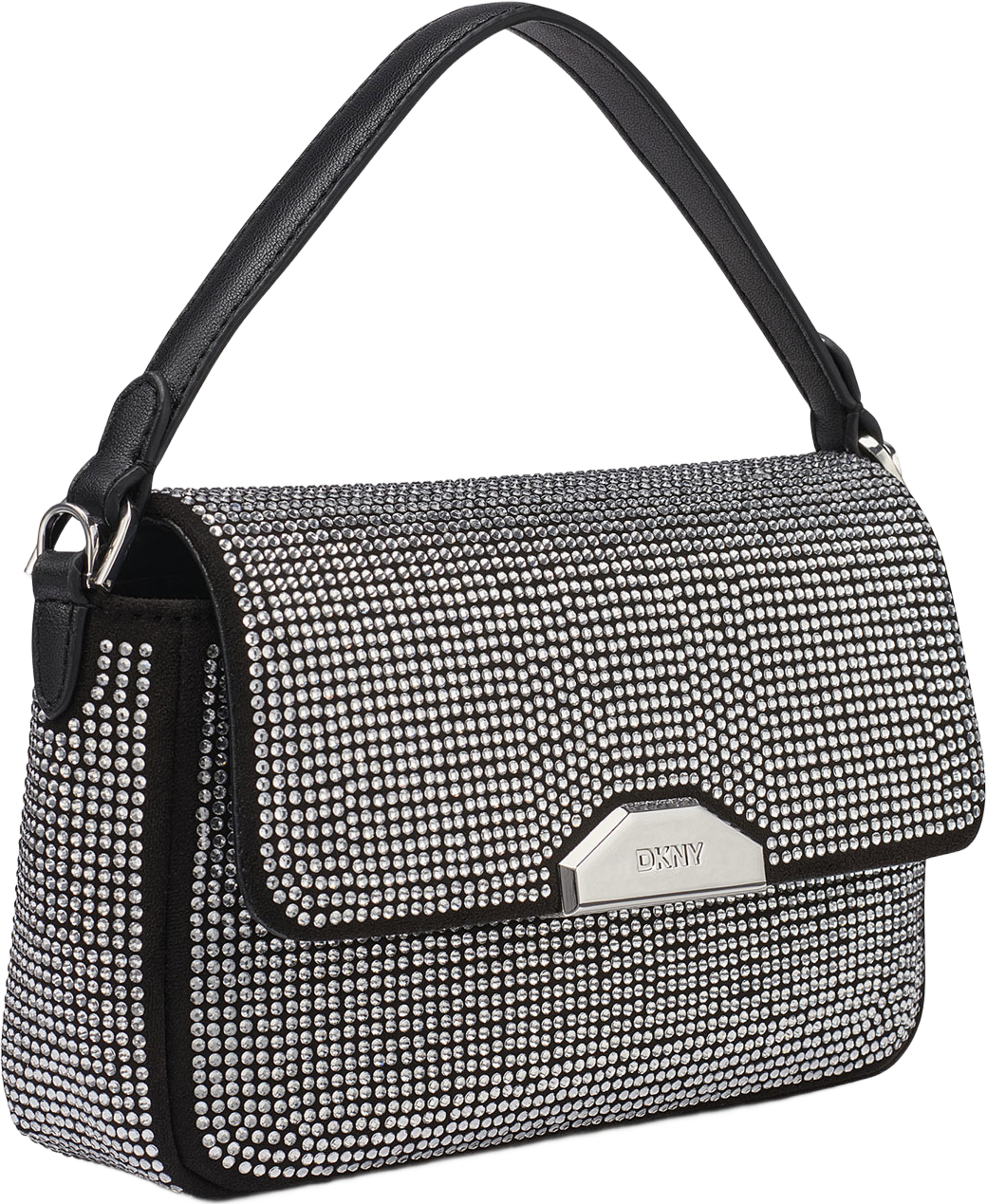 Willa Small Baguette Cr, från DKNY, i färgen Black/Silver. Klicka för att öppna bilden i stort format