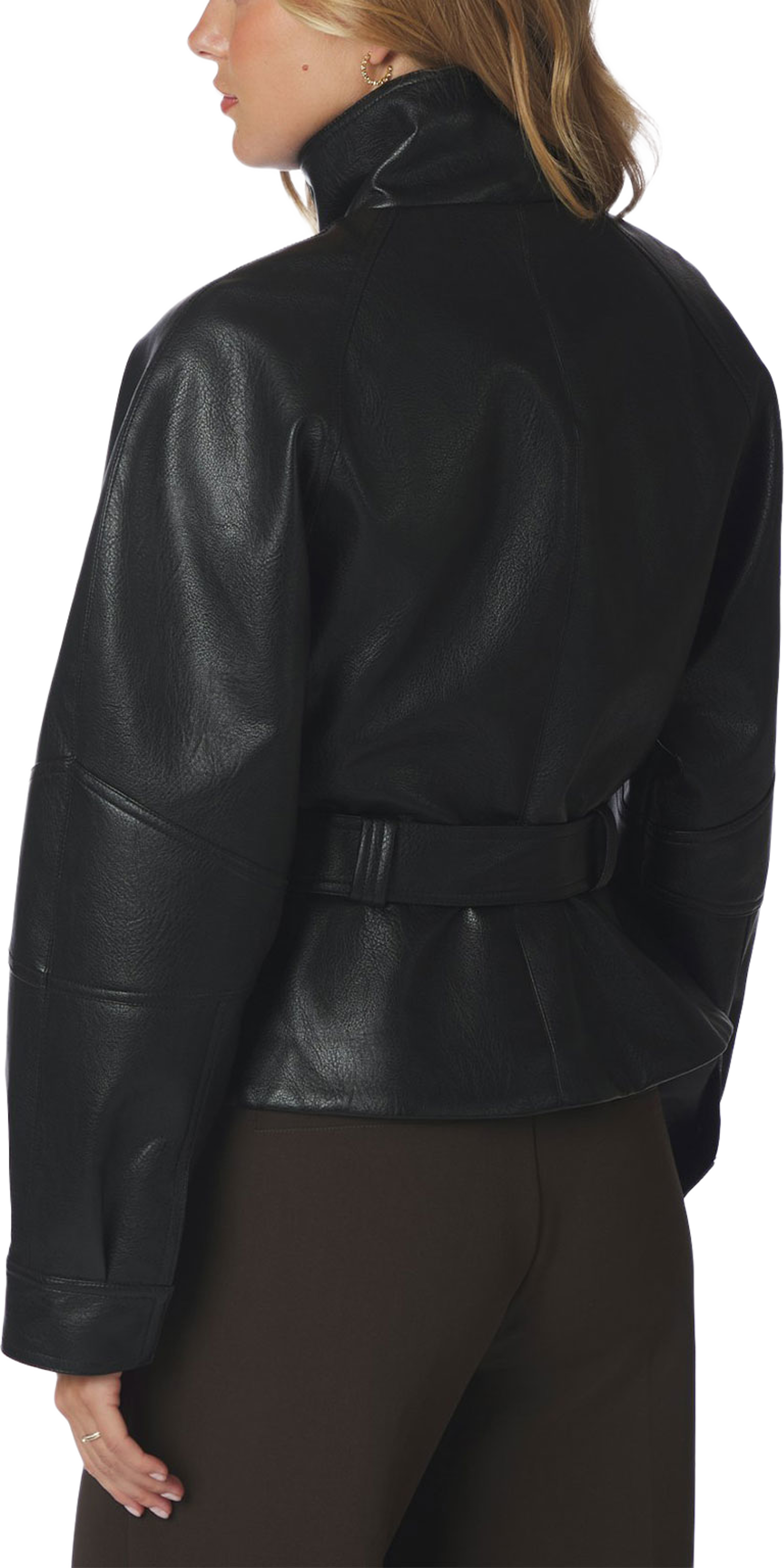 Jaclyn Faux Leather Jacket, från Neo Noir, i färgen Black Levering. Klicka för att öppna bilden i stort format