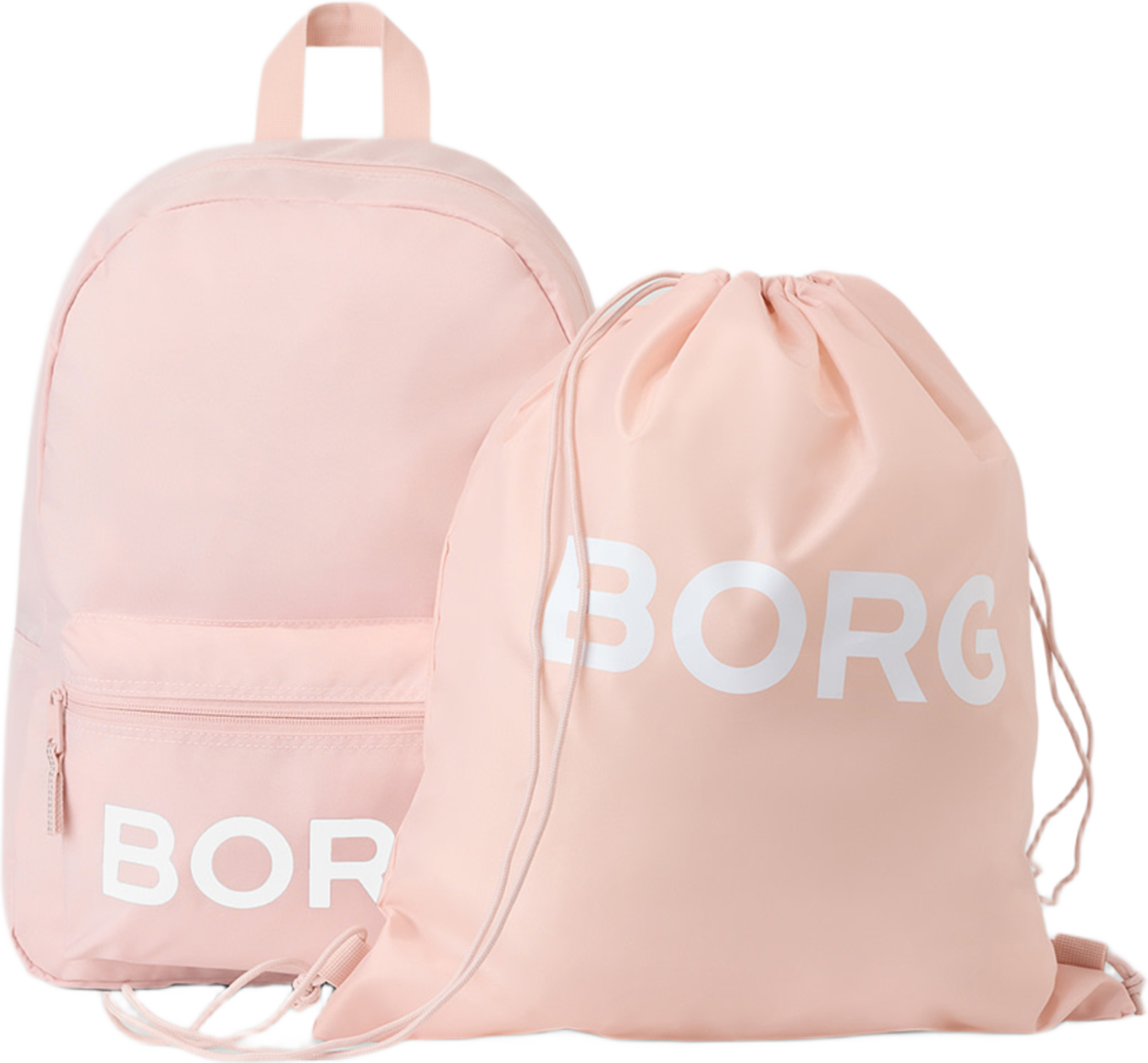 Borg Junior Backpack And Drawstring Bag, från Björn Borg, i färgen Sepia Rose. Klicka för att öppna bilden i stort format