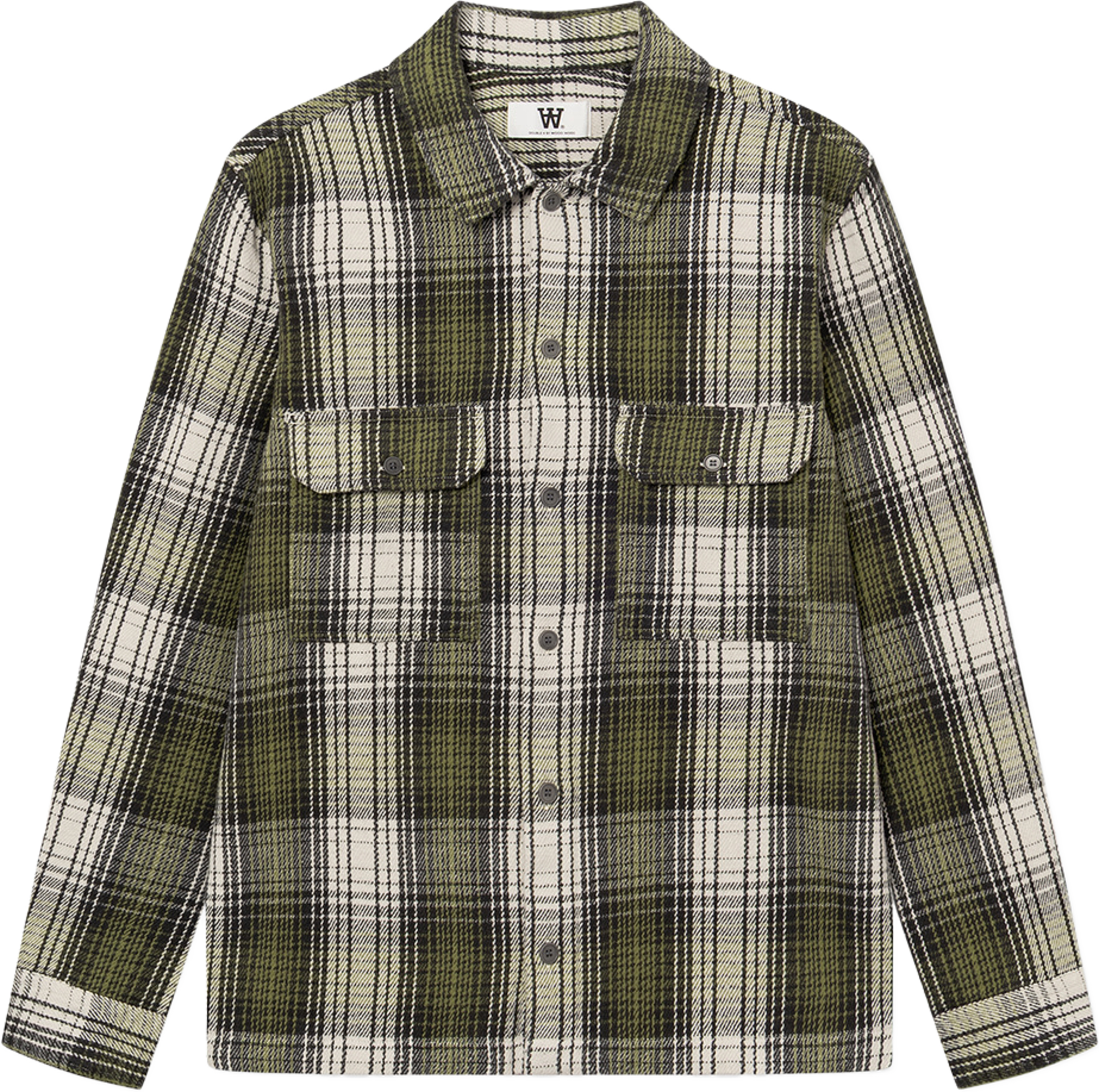Clay overshirt, från Wood Wood, i färgen Going Green Check. Klicka för att öppna bilden i stort format