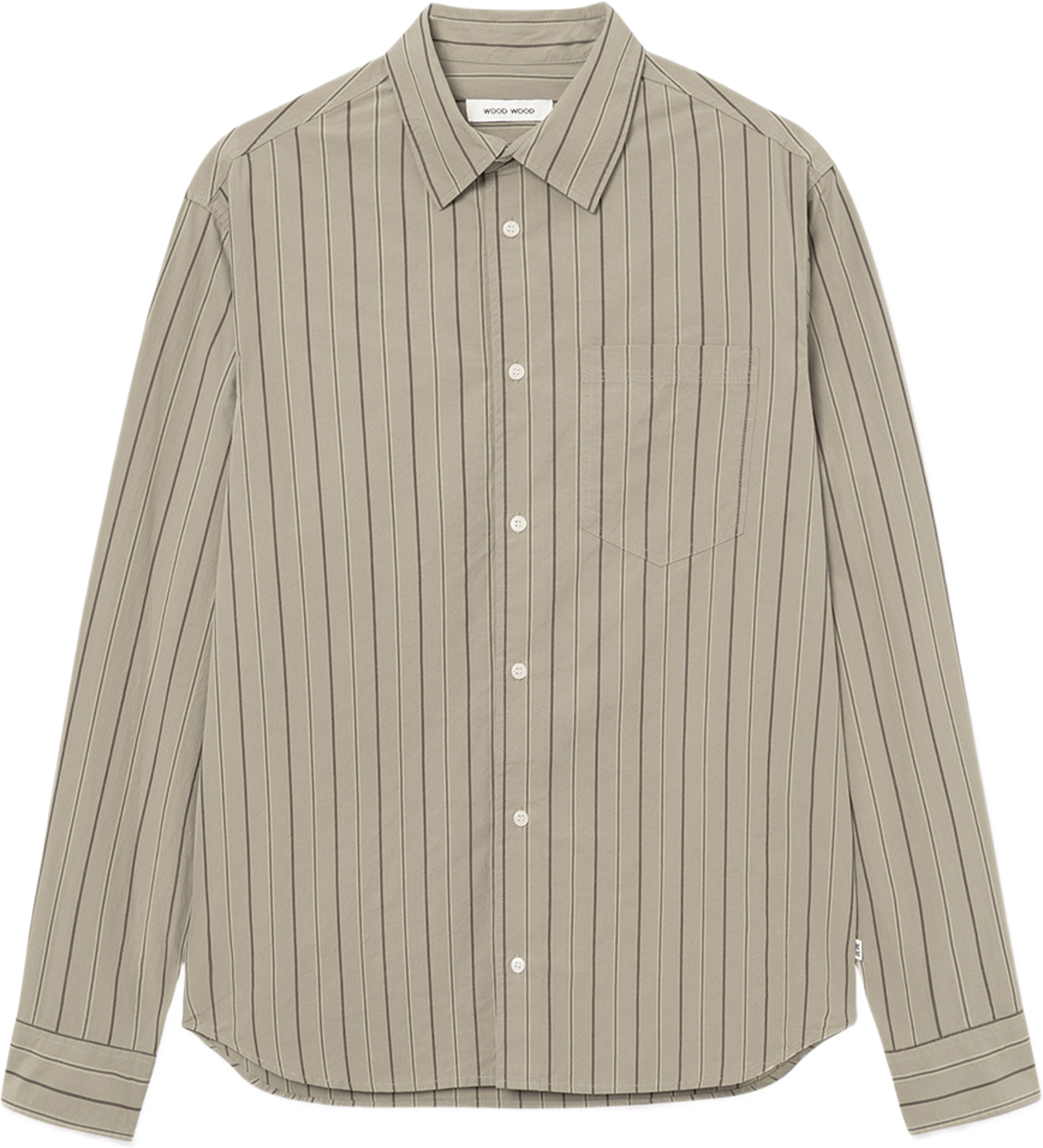 Nico shirt, från Wood Wood, i färgen Overland Trek Stripe. Klicka för att öppna bilden i stort format
