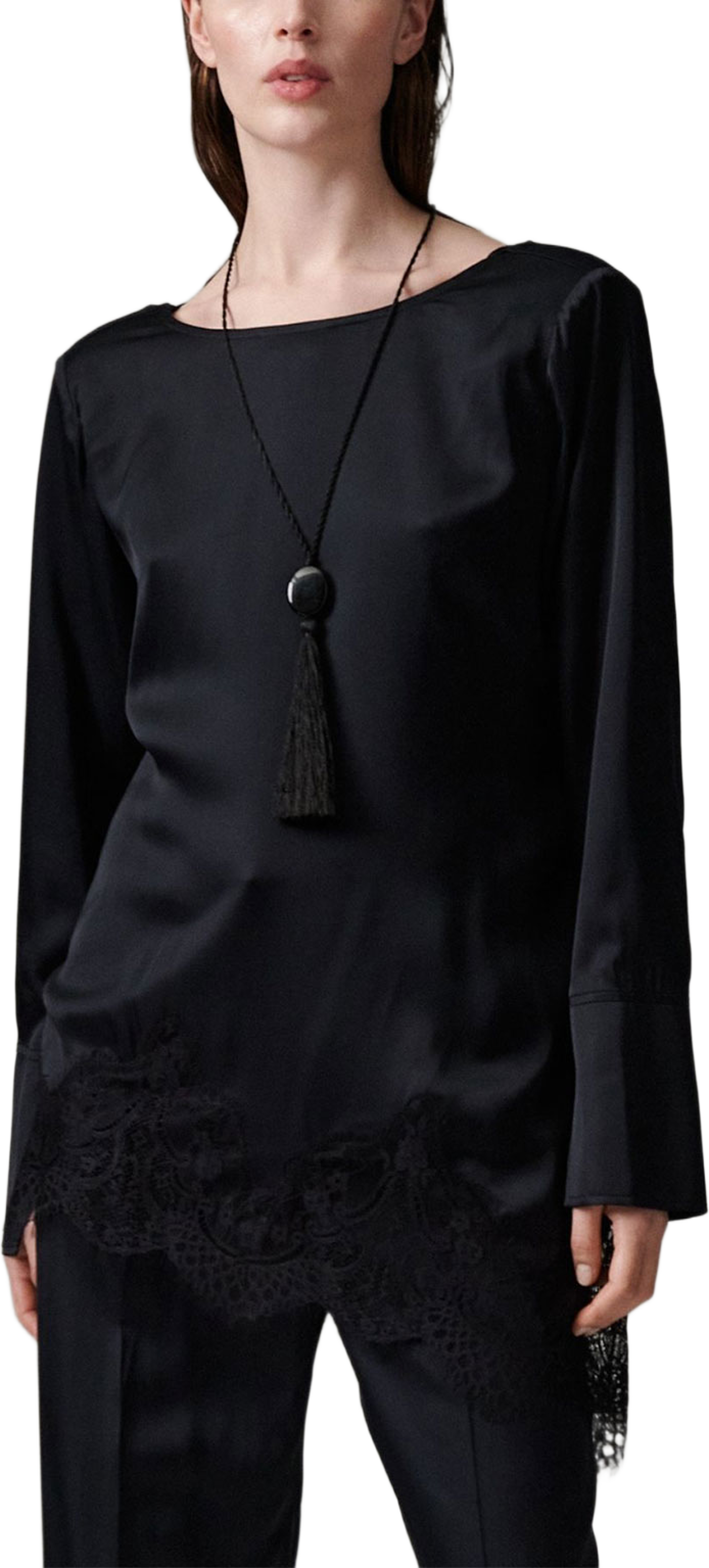 Lila - Fluid Viscose, från DAY Birger et Mikkelsen, i färgen Black. Klicka för att öppna bilden i stort format