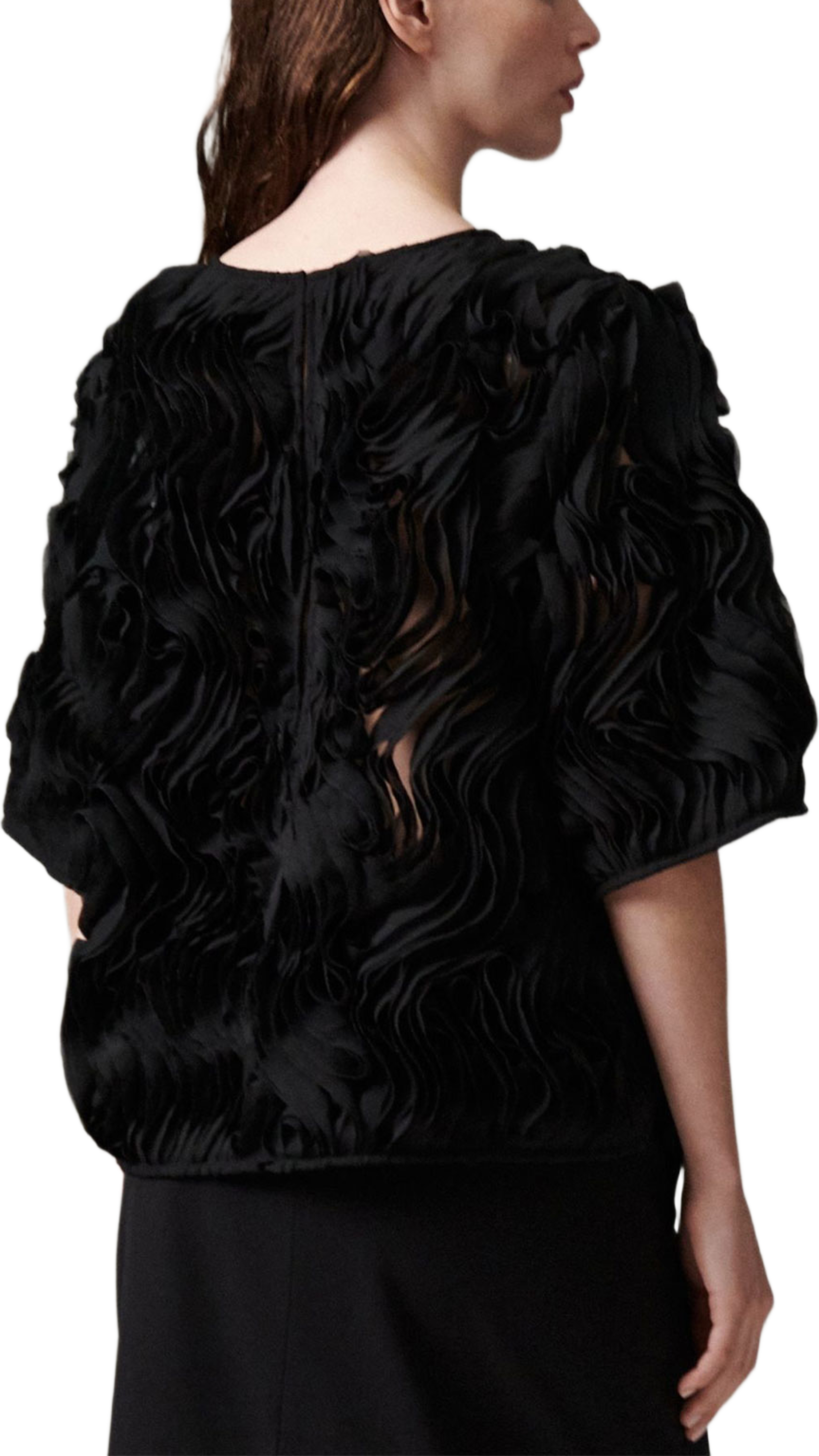 Tatiana - Ruffled Lacy, från DAY Birger et Mikkelsen, i färgen Black. Klicka för att öppna bilden i stort format