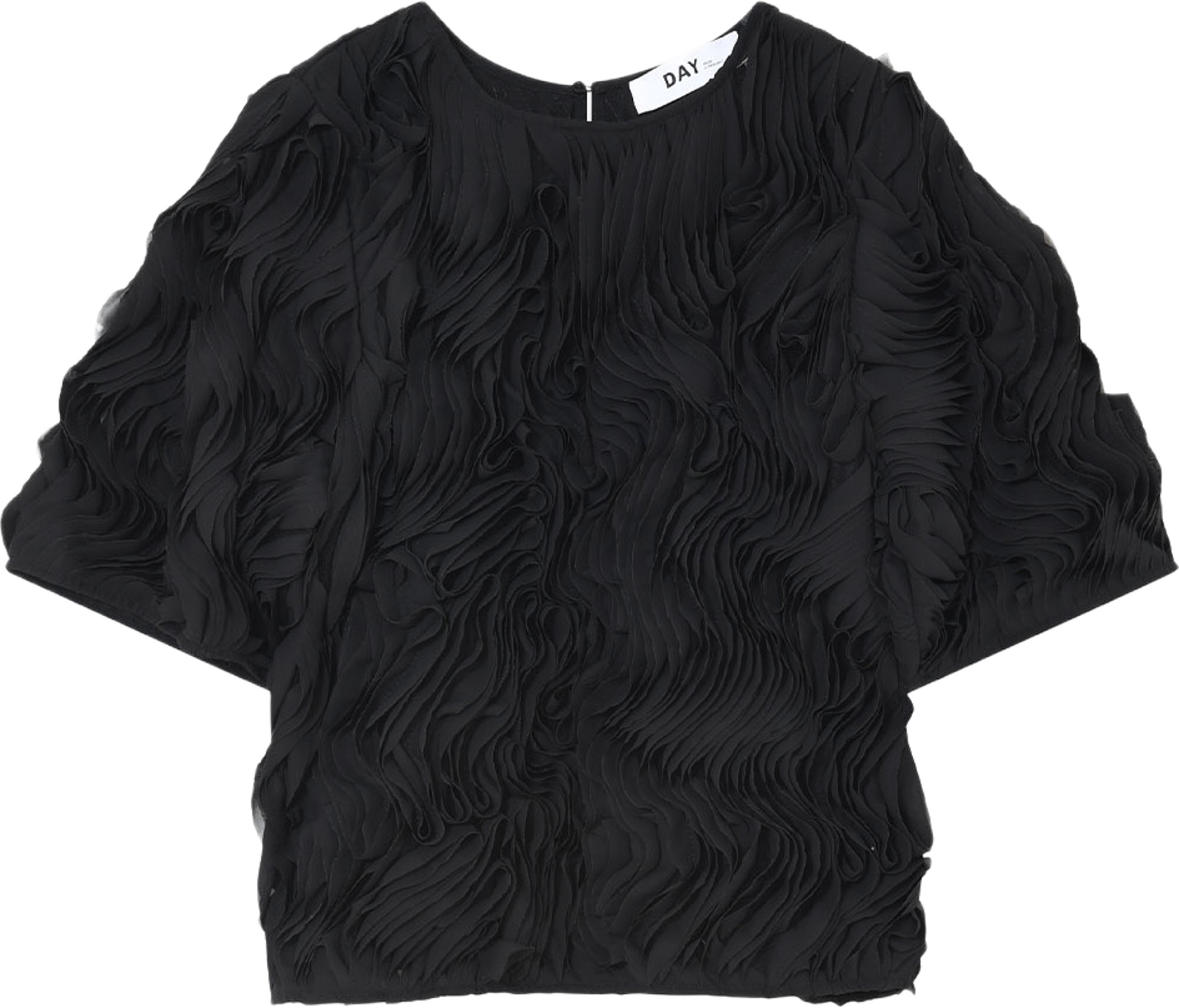Tatiana - Ruffled Lacy, från DAY Birger et Mikkelsen, i färgen Black. Klicka för att öppna bilden i stort format