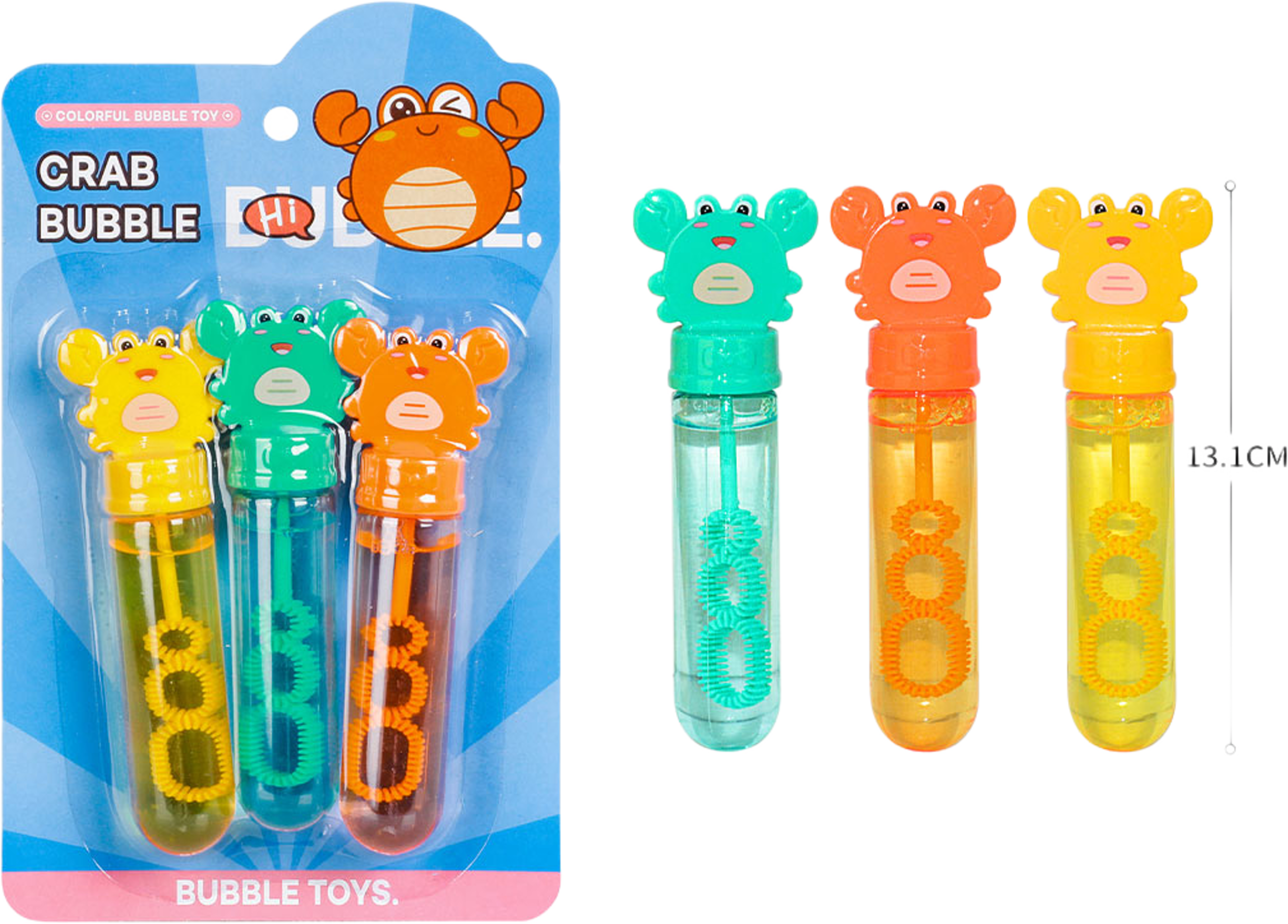 Såpbubblor Krabba 35ml 3 Frg 3-P, från SUNTOY, i färgen Multi. Klicka för att öppna bilden i stort format