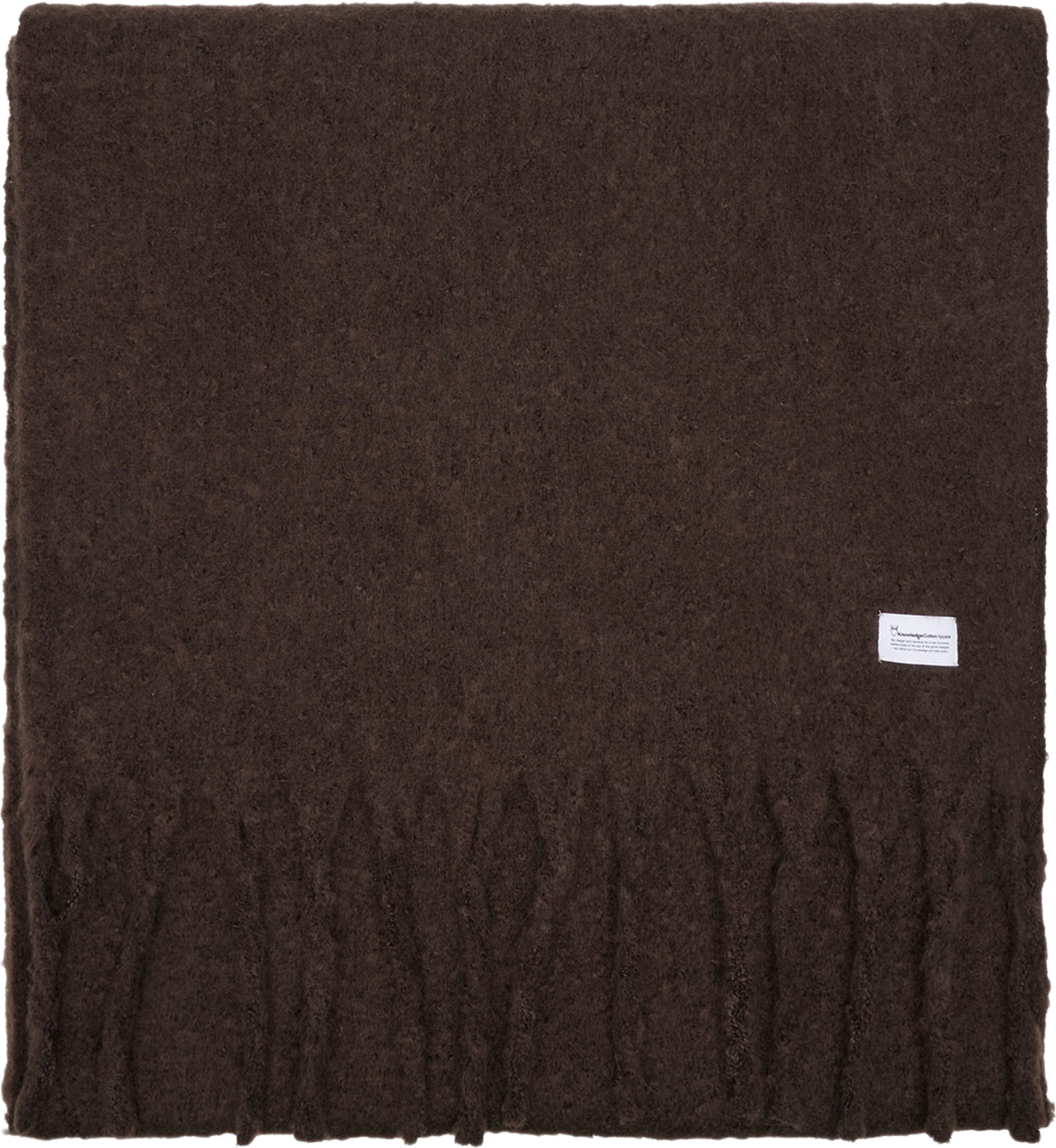 Checked Scarf, från Knowledge Cotton Apparel, i färgen Chocolate Torte. Klicka för att öppna bilden i stort format