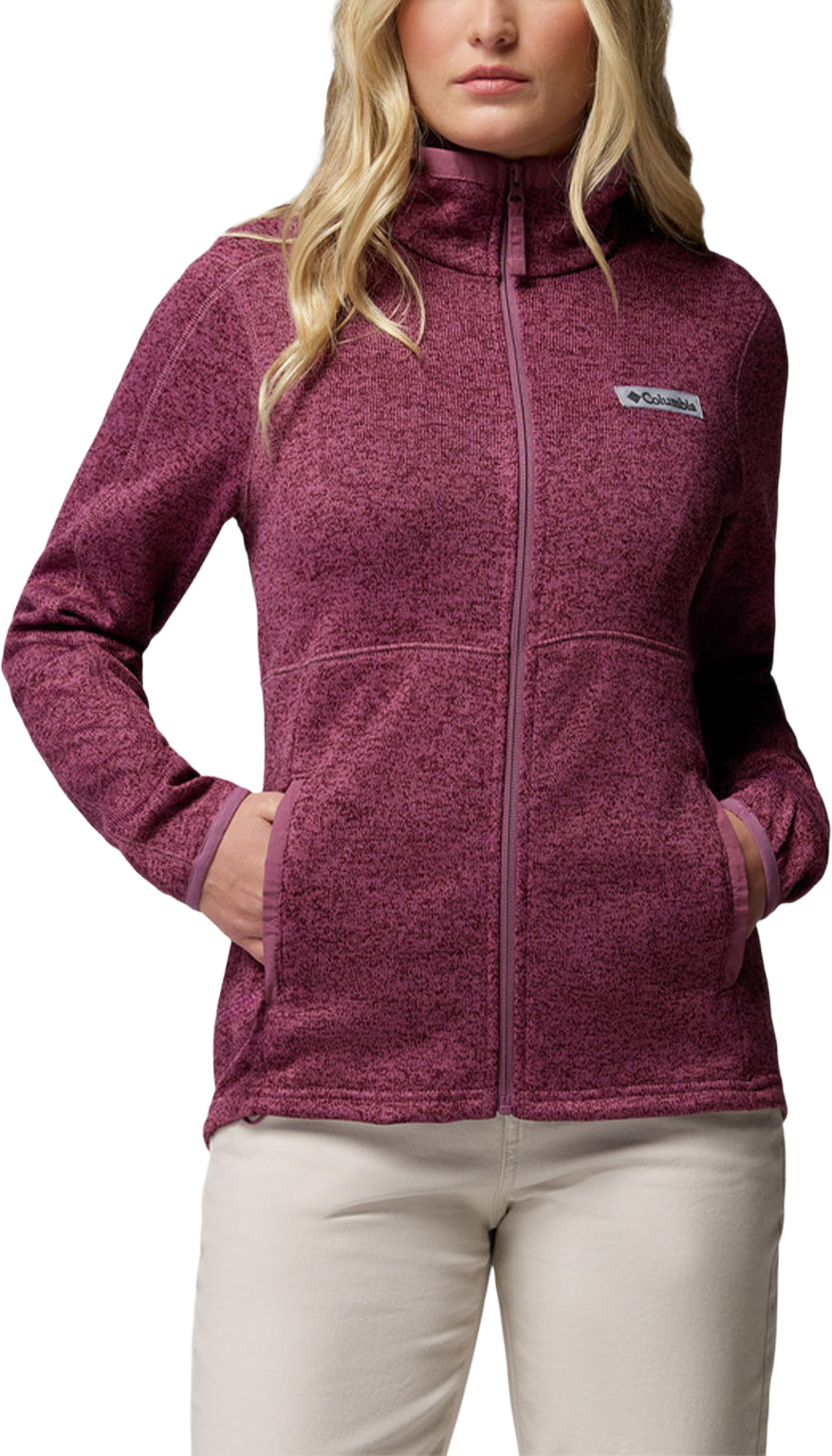 Sweater Weather™ Full Zip II, från Columbia, i färgen Antique Mauve Heather. Klicka för att öppna bilden i stort format