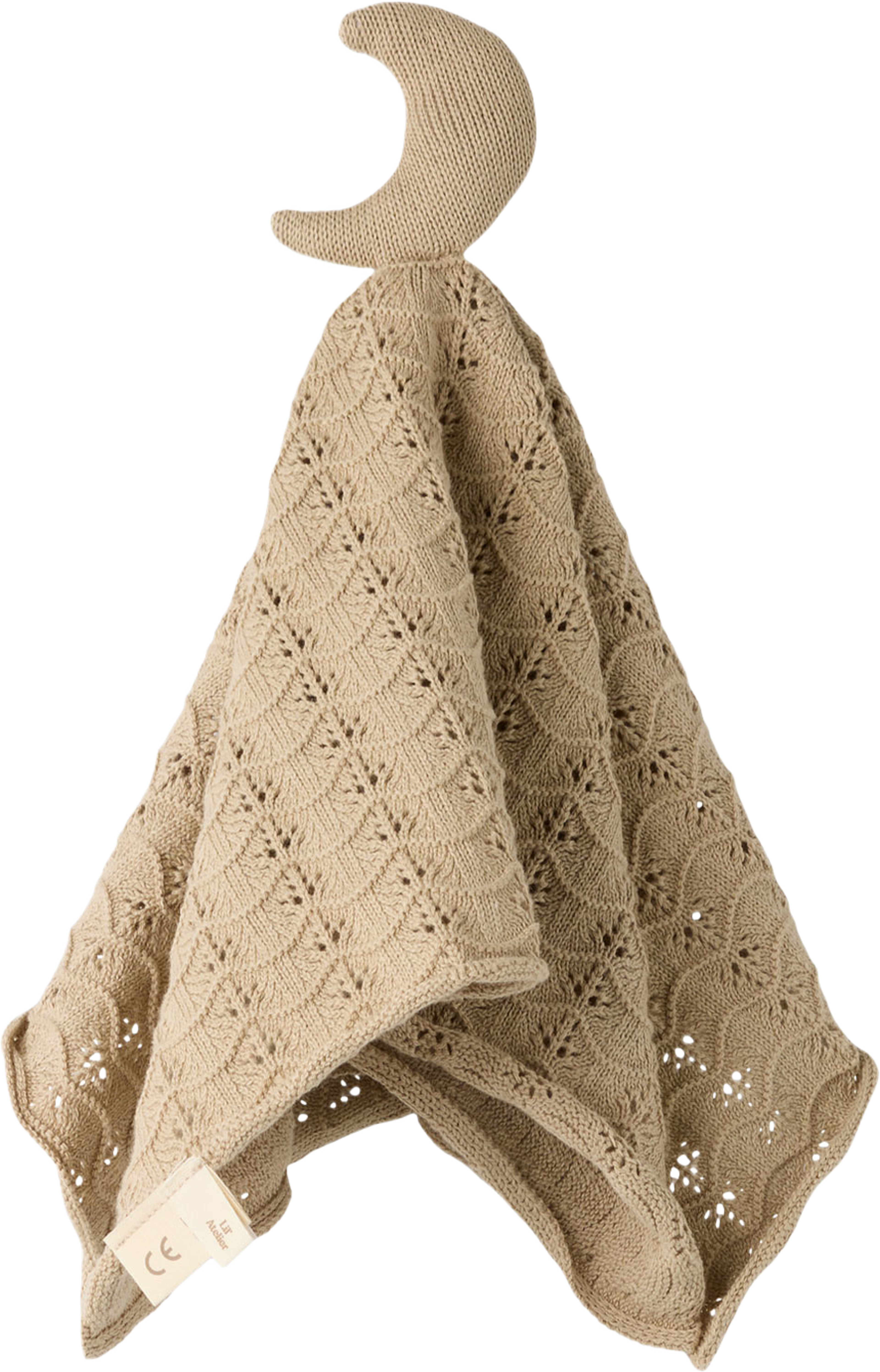 Dumin Knit Cuddle Cloth, från Lil'Atelier, i färgen White Pepper Moon. Klicka för att öppna bilden i stort format