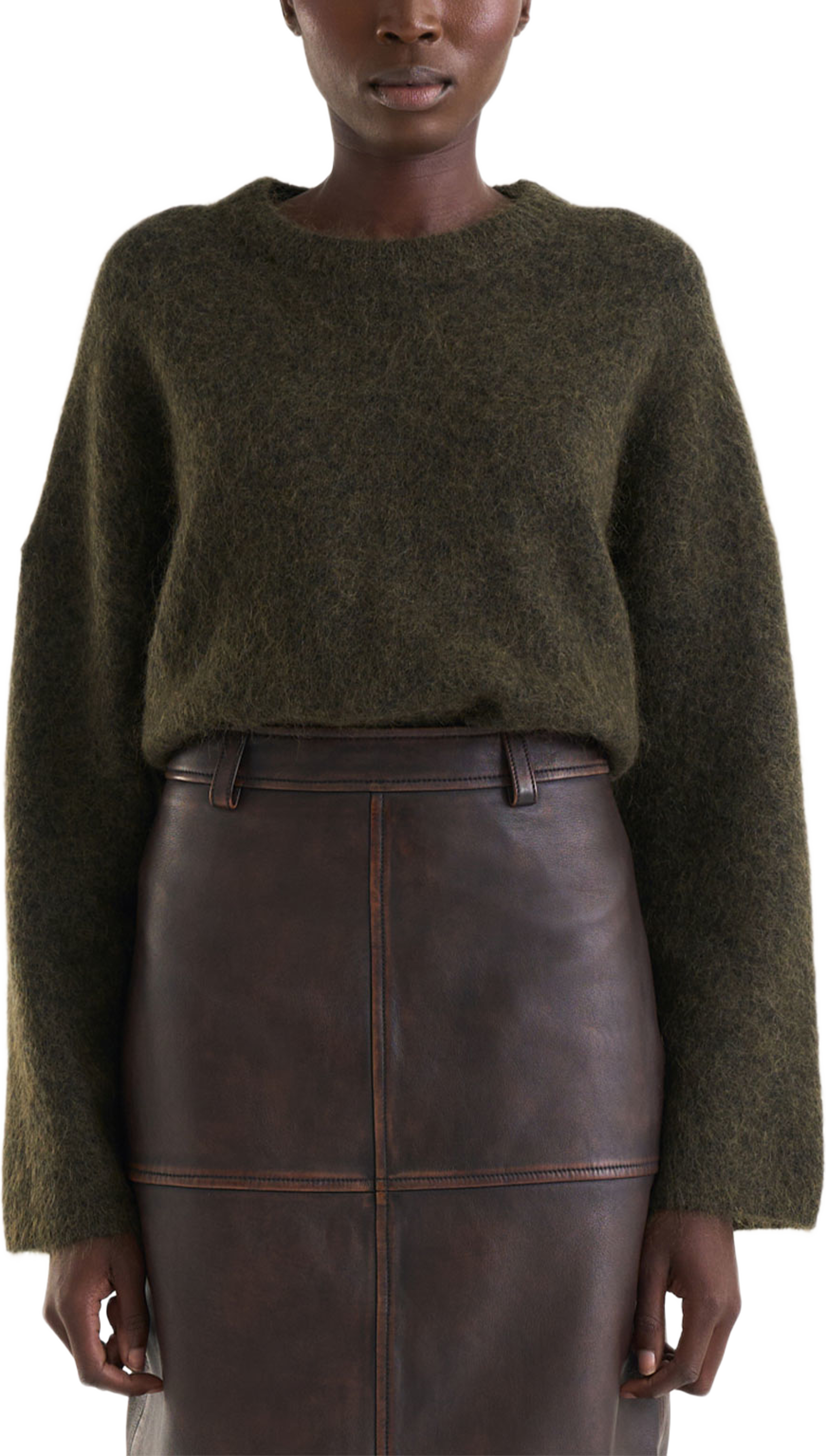 Mireya Knitted Sweater, från Twist & Tango, i färgen Dk Olive. Klicka för att öppna bilden i stort format