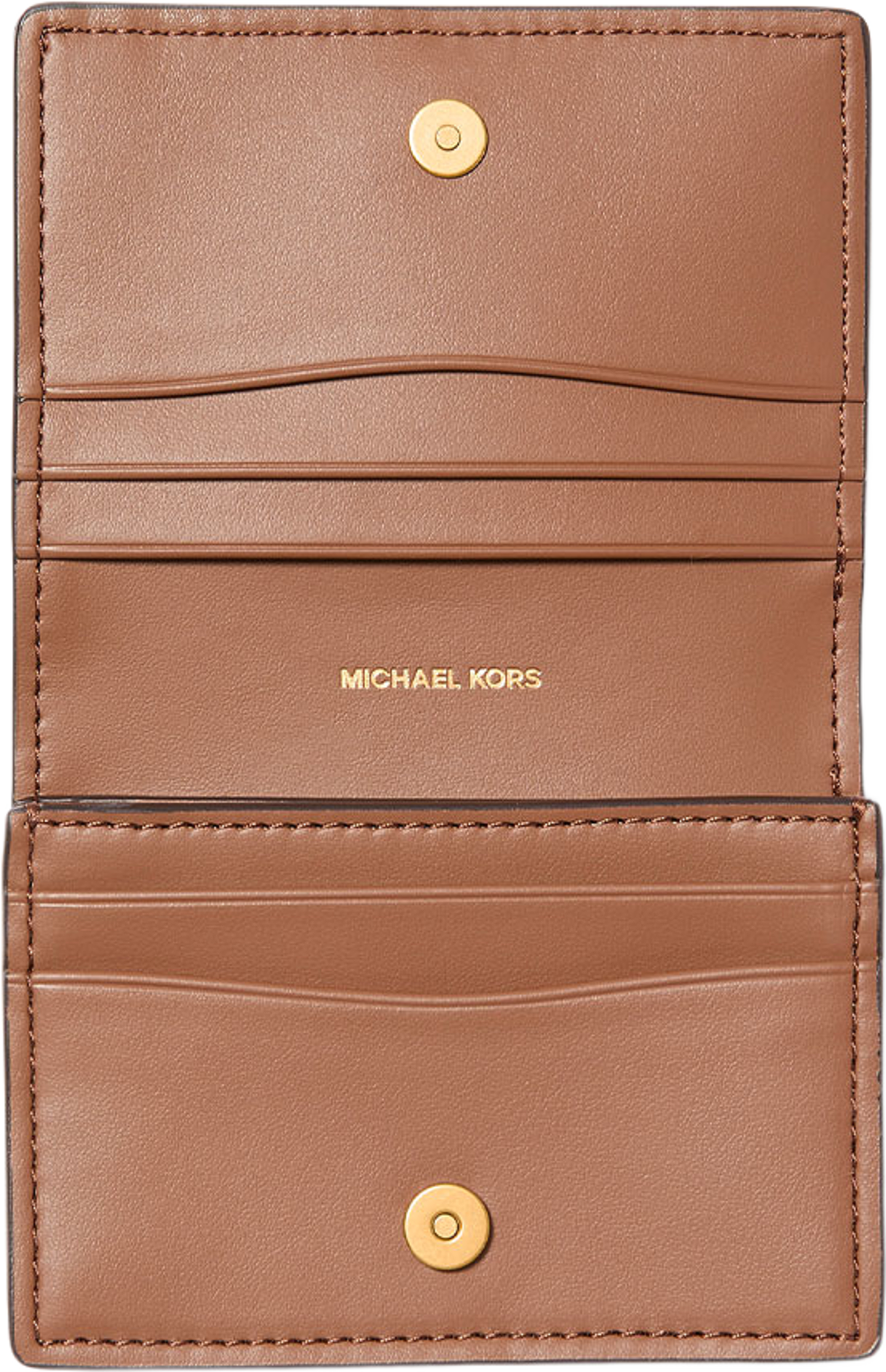 Bryant Small Compact Wallet, från Michael Kors, i färgen Luggage. Klicka för att öppna bilden i stort format