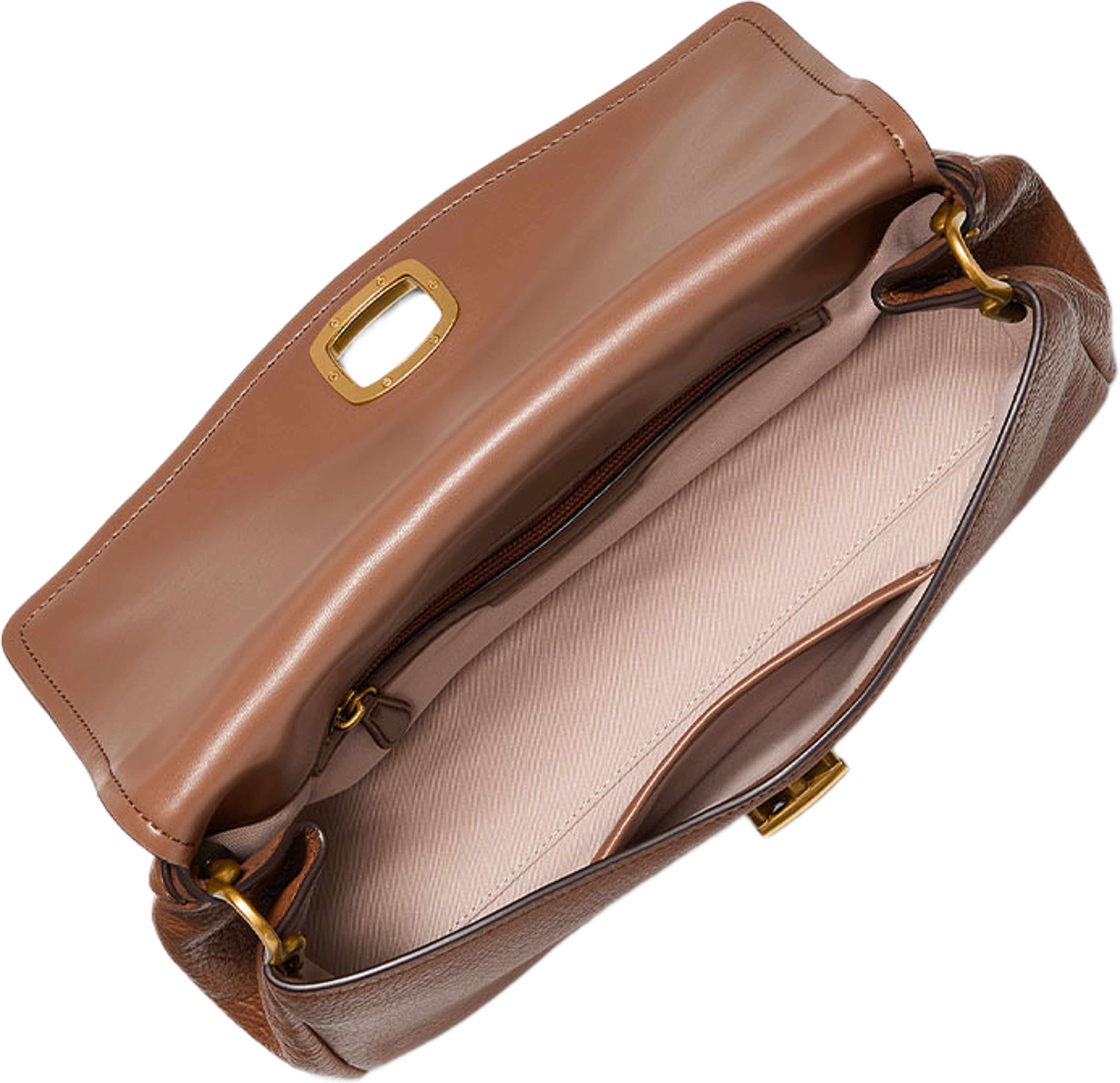 Bryant Large Trnlk Shoulder Bag, från Michael Kors, i färgen Luggage. Klicka för att öppna bilden i stort format