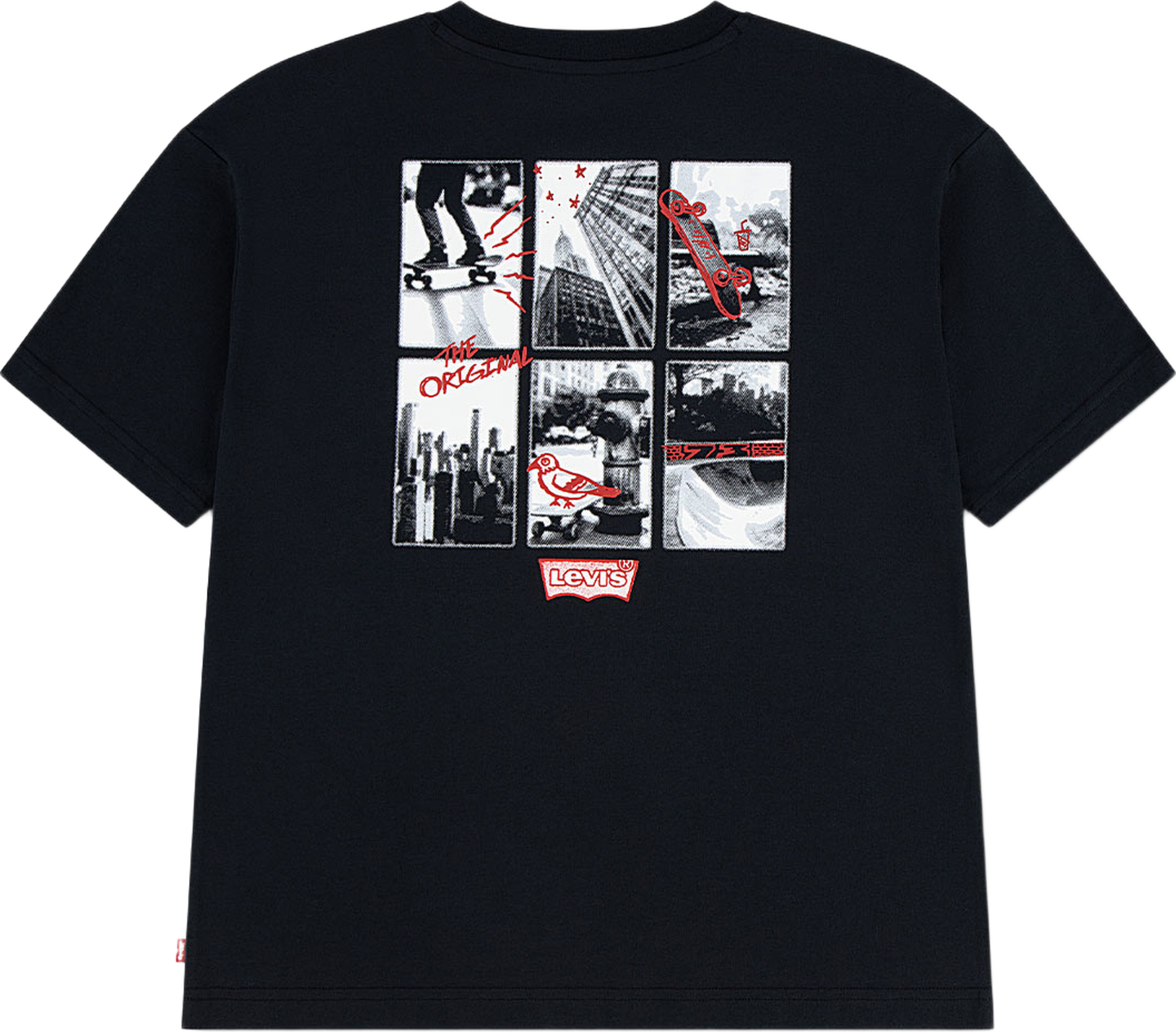 Lvb Skate Session Tee, från Levi's, i färgen Jet Black. Klicka för att öppna bilden i stort format