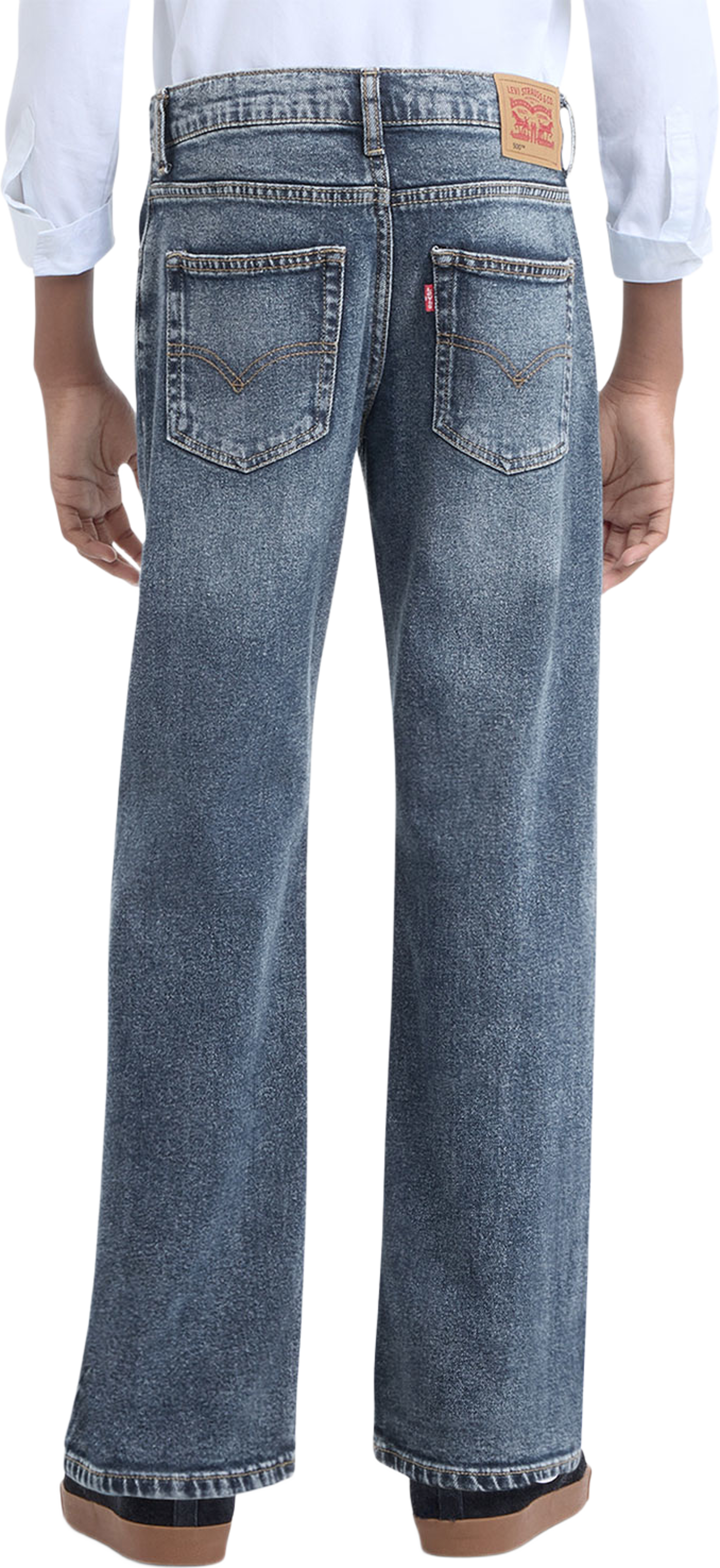 Lvb 555 Relaxed Straight Jeans, från Levi's, i färgen Burbank. Klicka för att öppna bilden i stort format