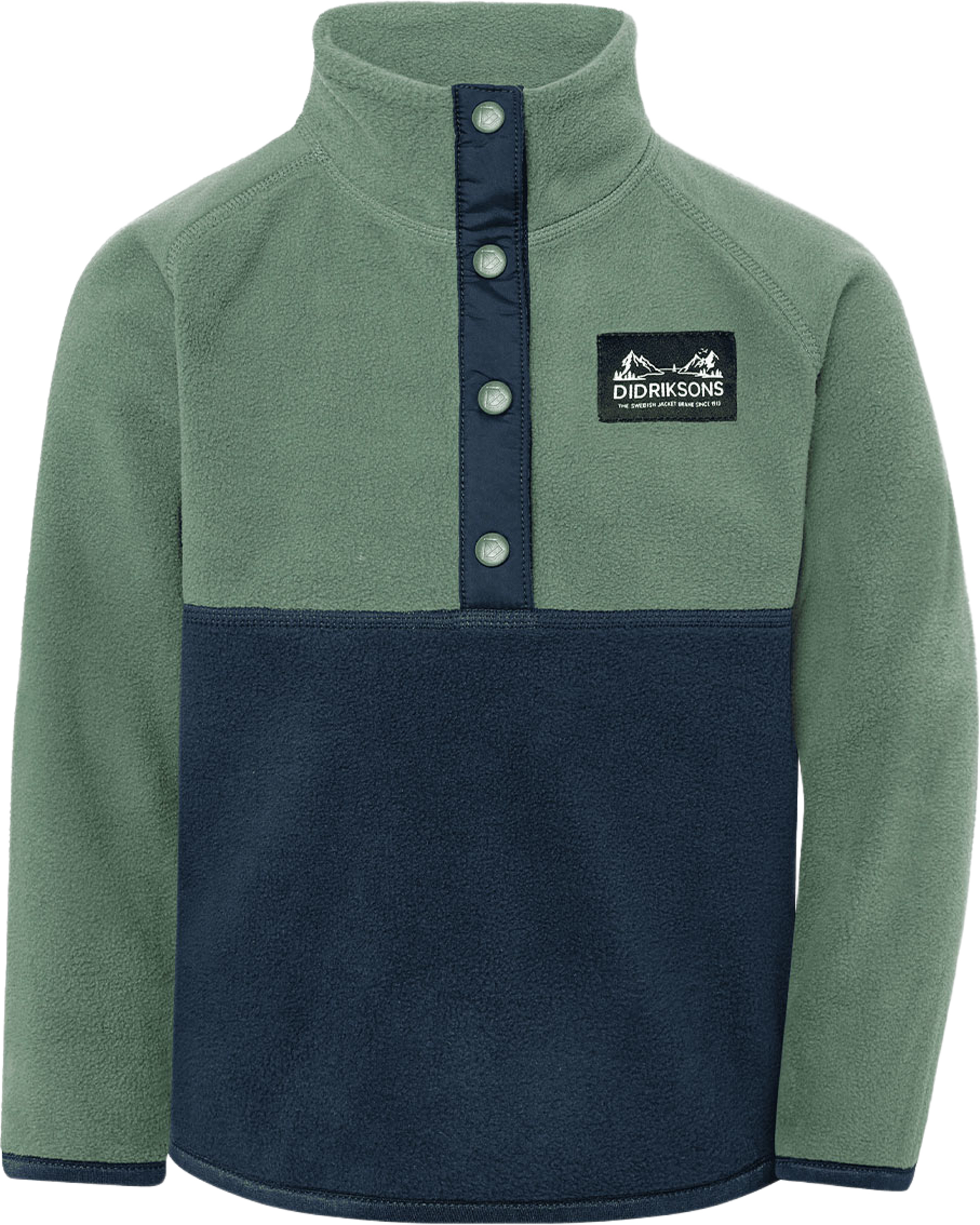 Monte Halfzip 6, från Didriksons, i färgen Dark Moss. Klicka för att öppna bilden i stort format