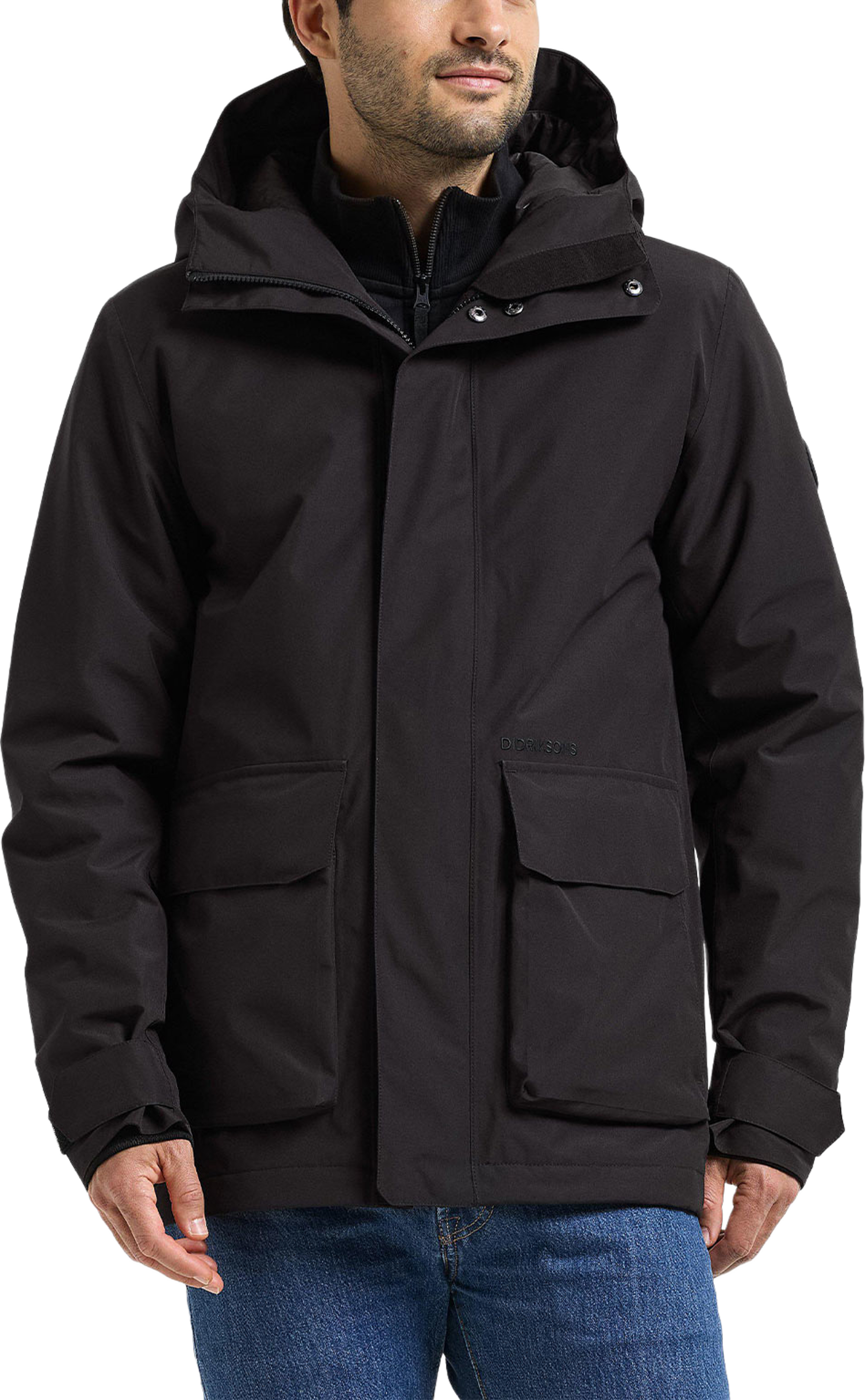 Liam Jacket 2, från Didriksons, i färgen Black. Klicka för att öppna bilden i stort format
