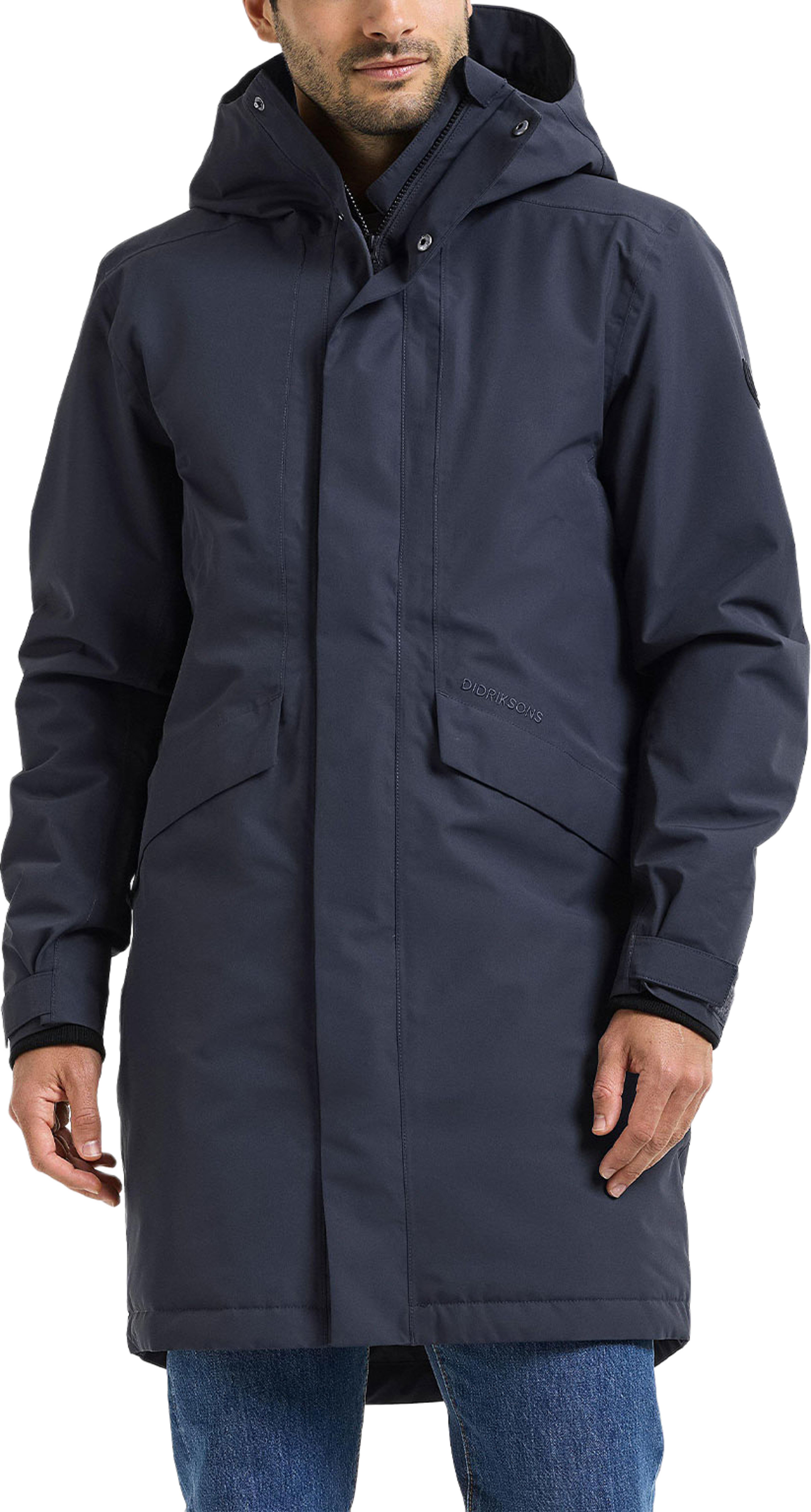 Kenny Parka 9, från Didriksons, i färgen Dark Night Blue. Klicka för att öppna bilden i stort format