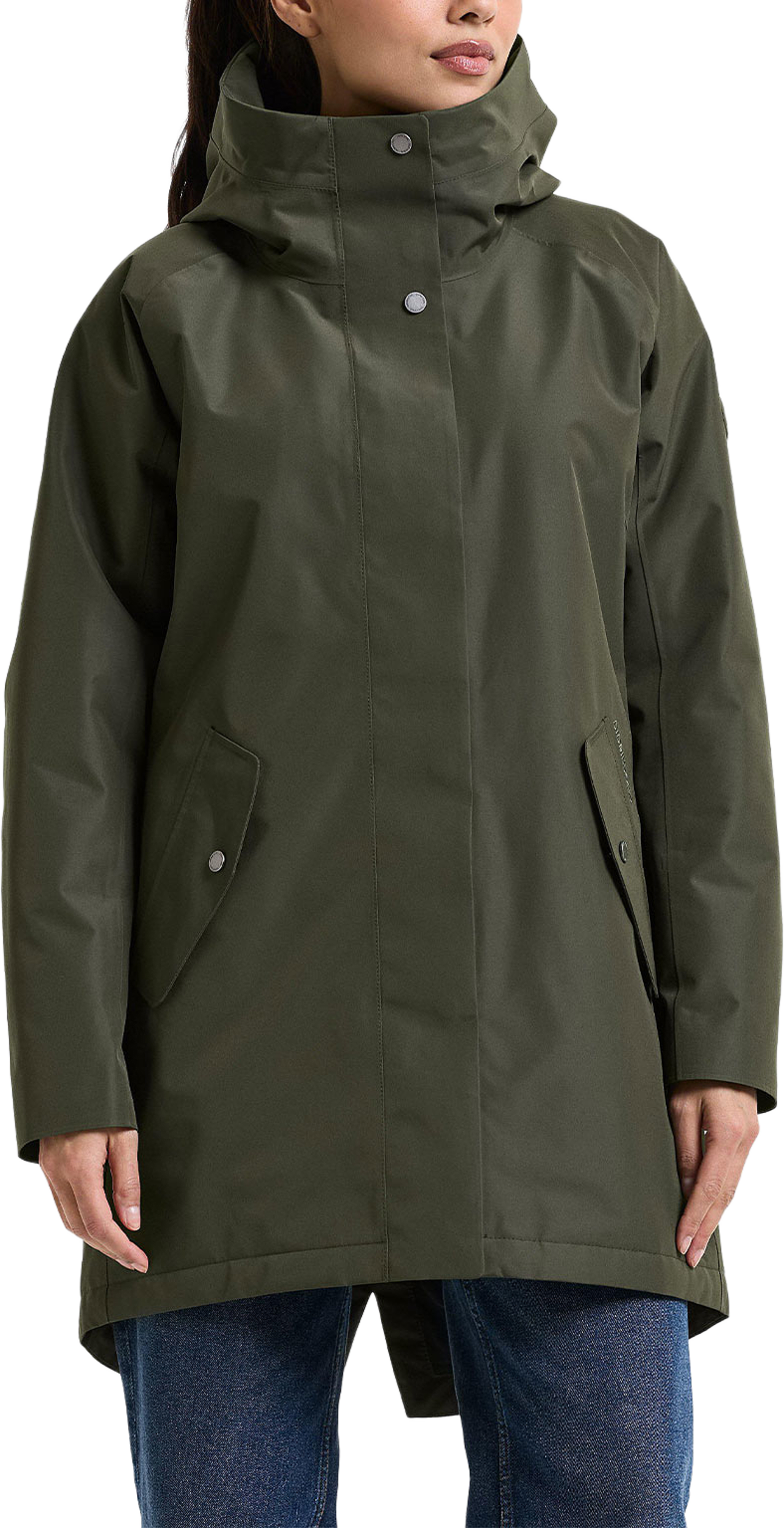 Alana Parka 2, från Didriksons, i färgen Deep Green. Klicka för att öppna bilden i stort format