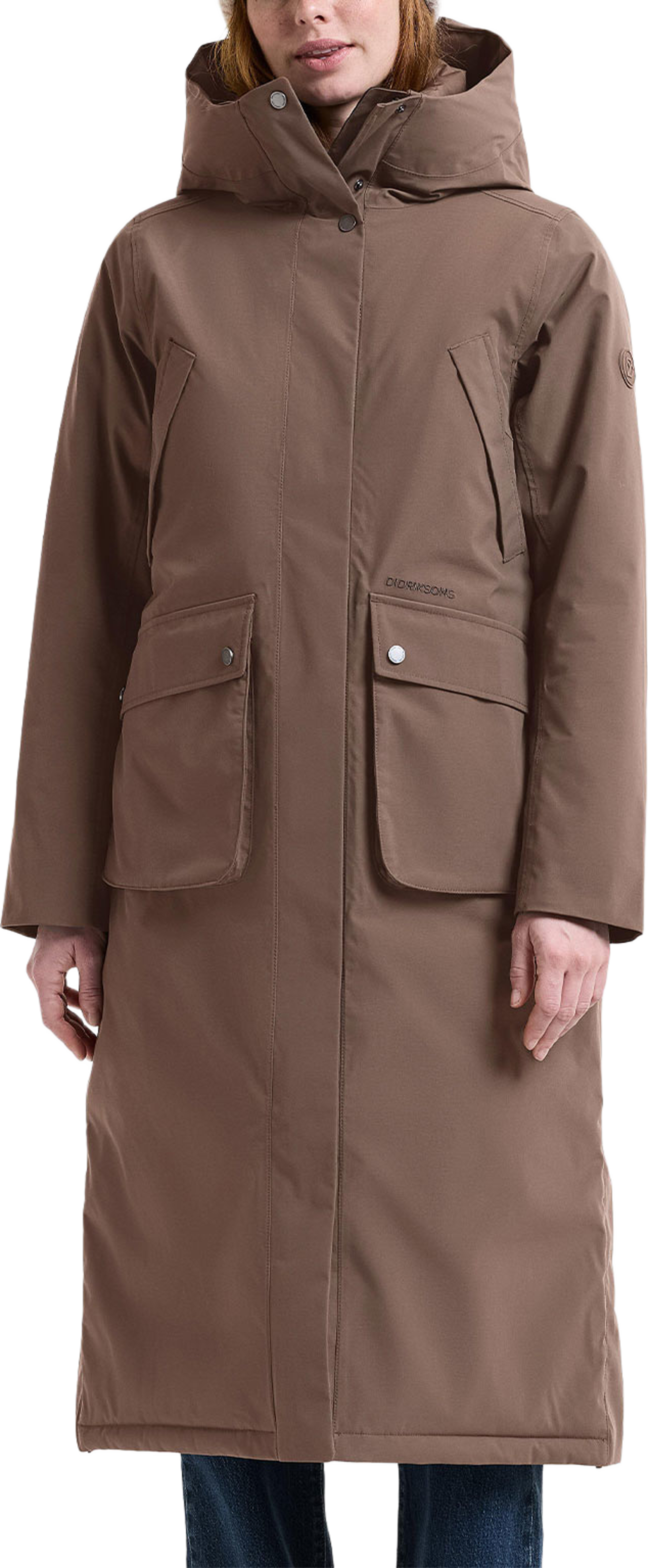 Melody Parka, från Didriksons, i färgen Mocha Brown. Klicka för att öppna bilden i stort format