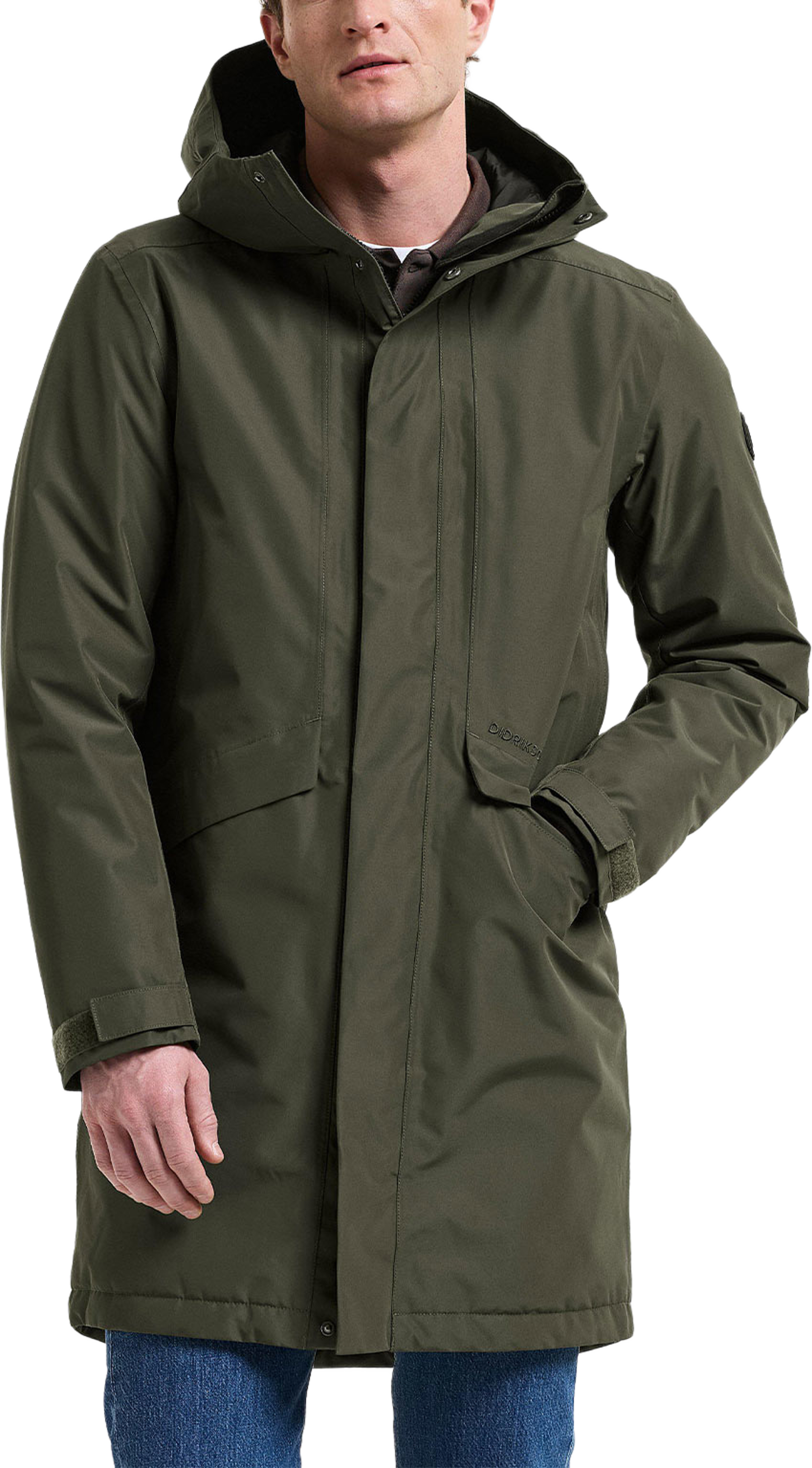 Kenny Parka 9, från Didriksons, i färgen Deep Green. Klicka för att öppna bilden i stort format