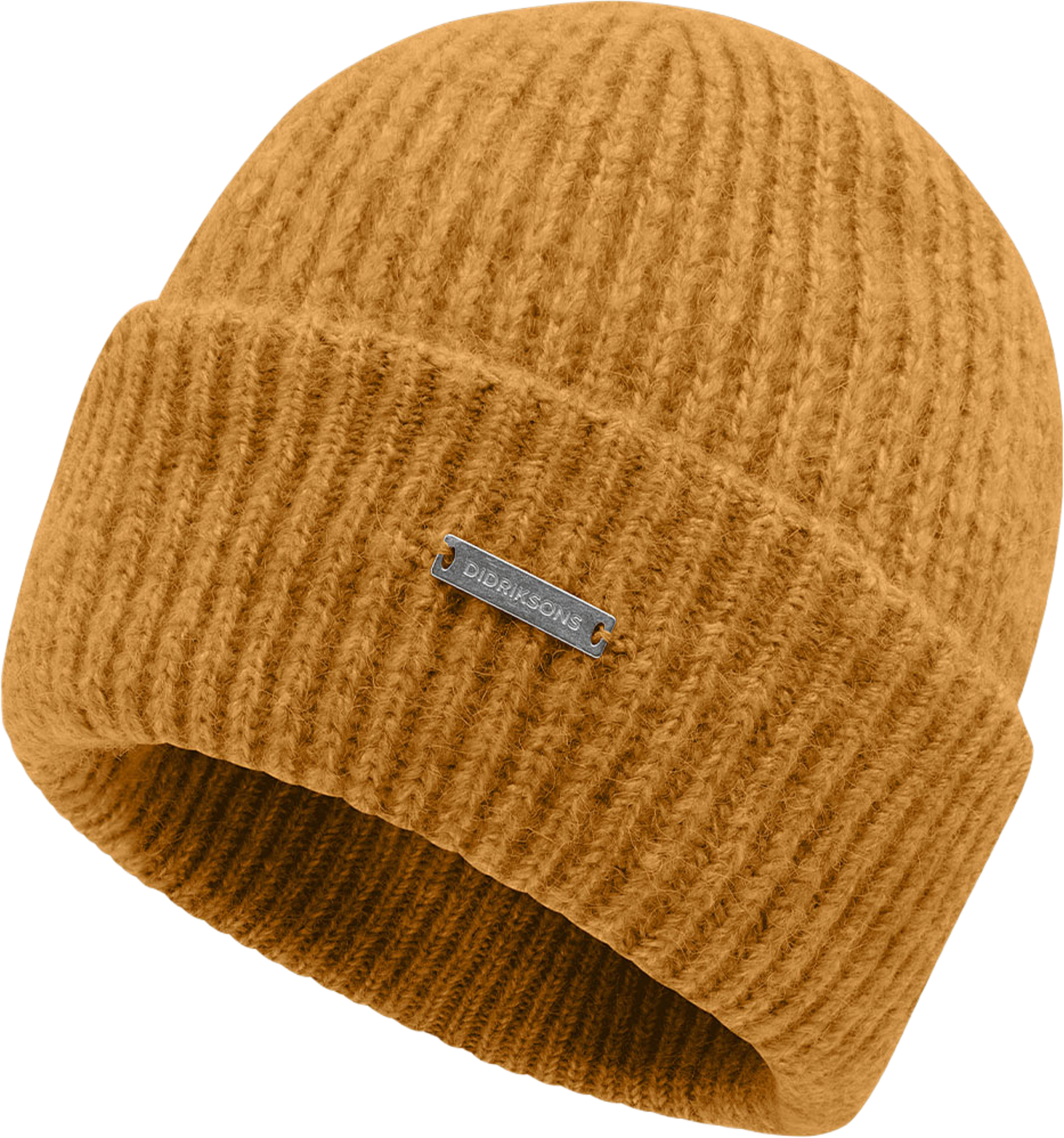 Malin Beanie, från Didriksons, i färgen Spice Brown. Klicka för att öppna bilden i stort format