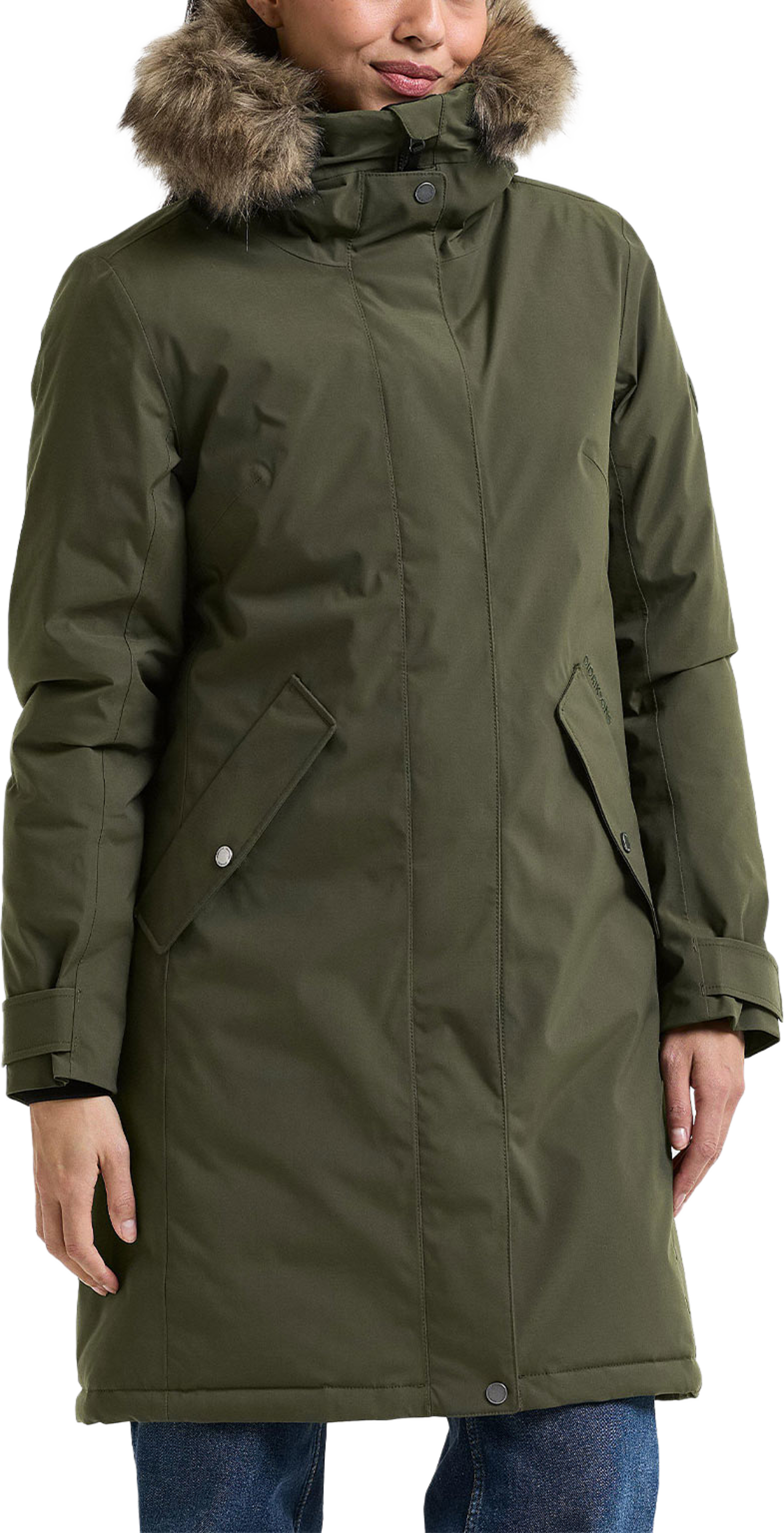 Erna Parka 2, från Didriksons, i färgen Deep Green. Klicka för att öppna bilden i stort format