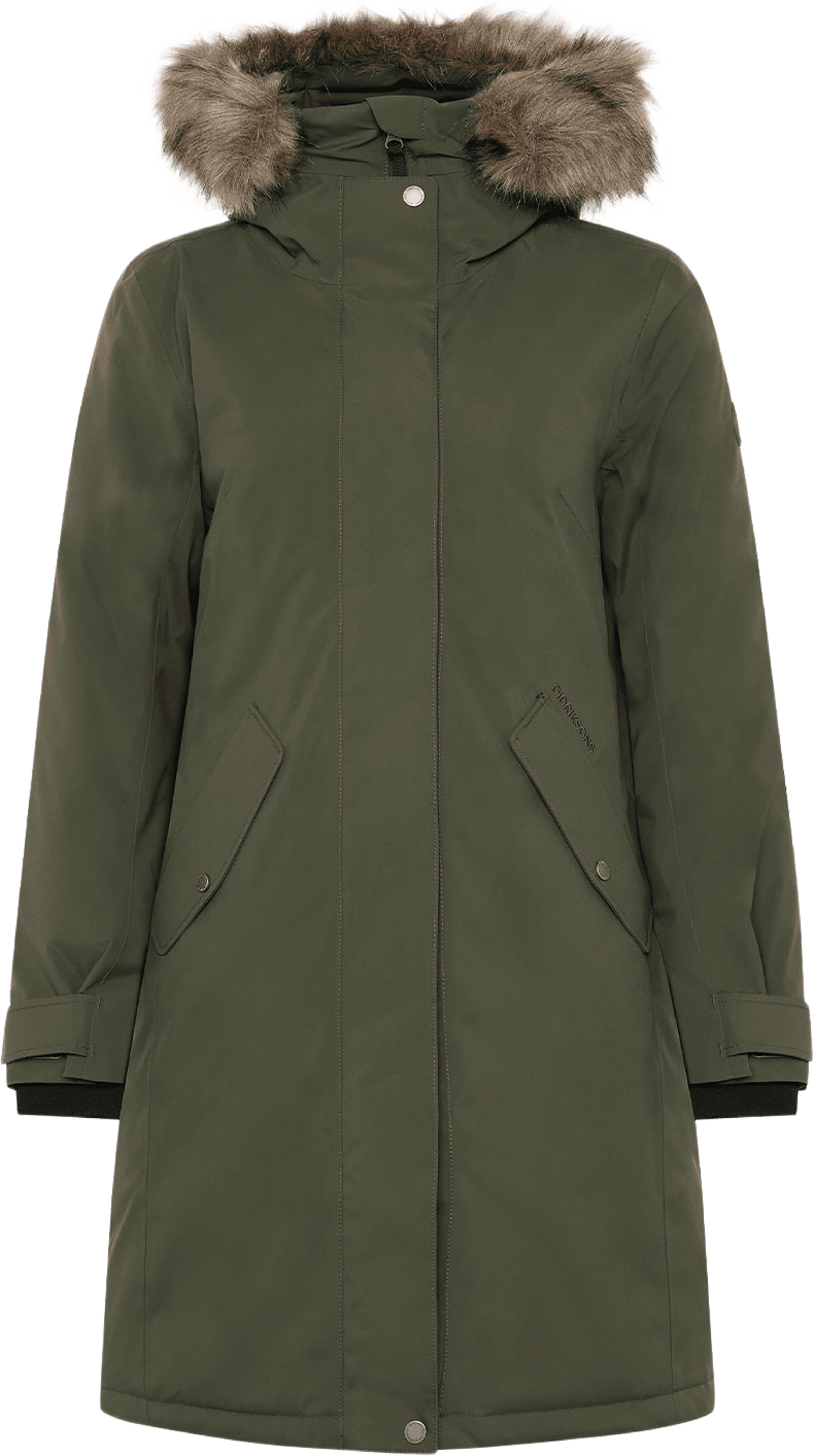 Erna Parka 2, från Didriksons, i färgen Deep Green. Klicka för att öppna bilden i stort format