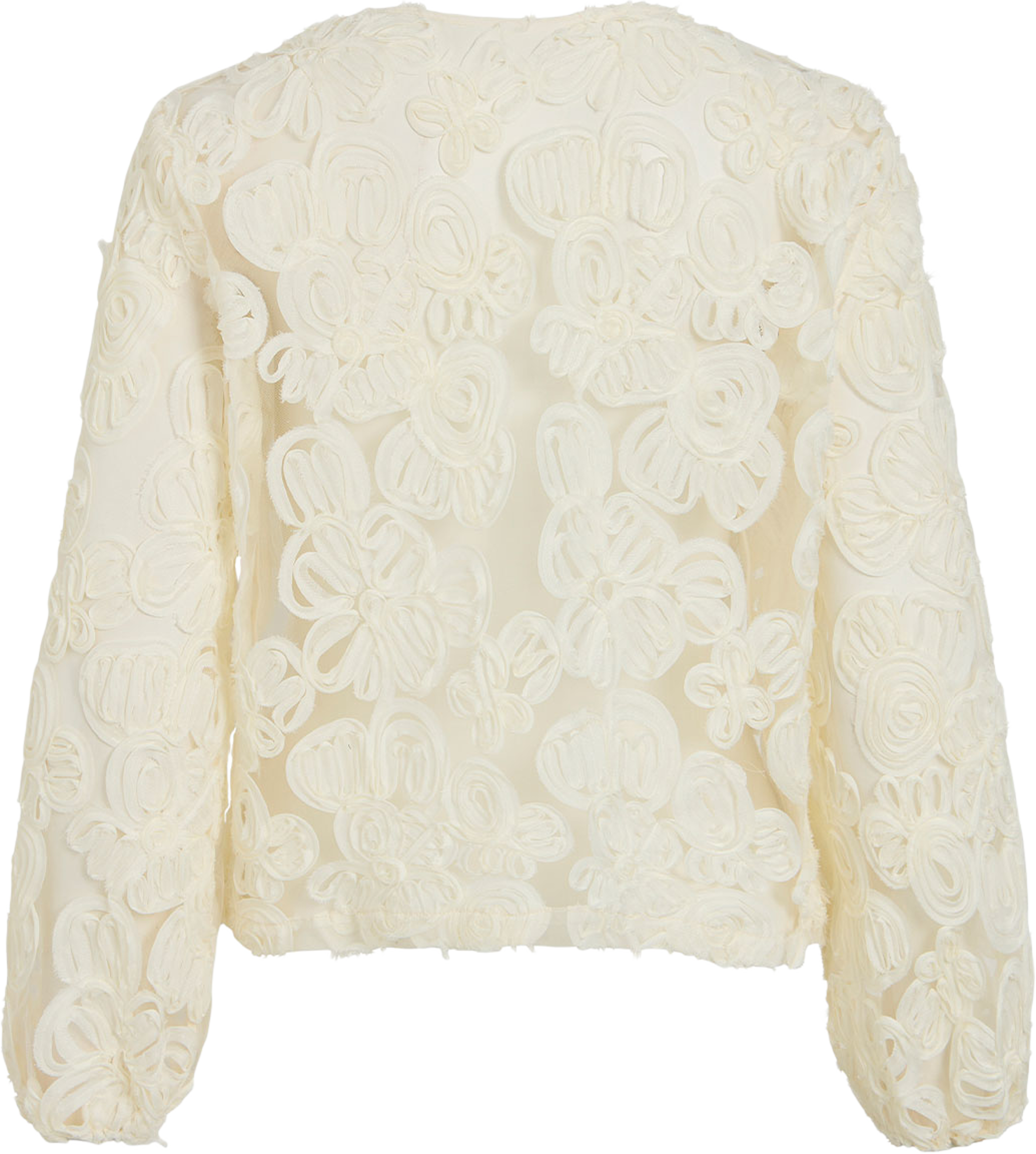 Vilexie O-Neck Cardigan, från Vila, i färgen Birch. Klicka för att öppna bilden i stort format