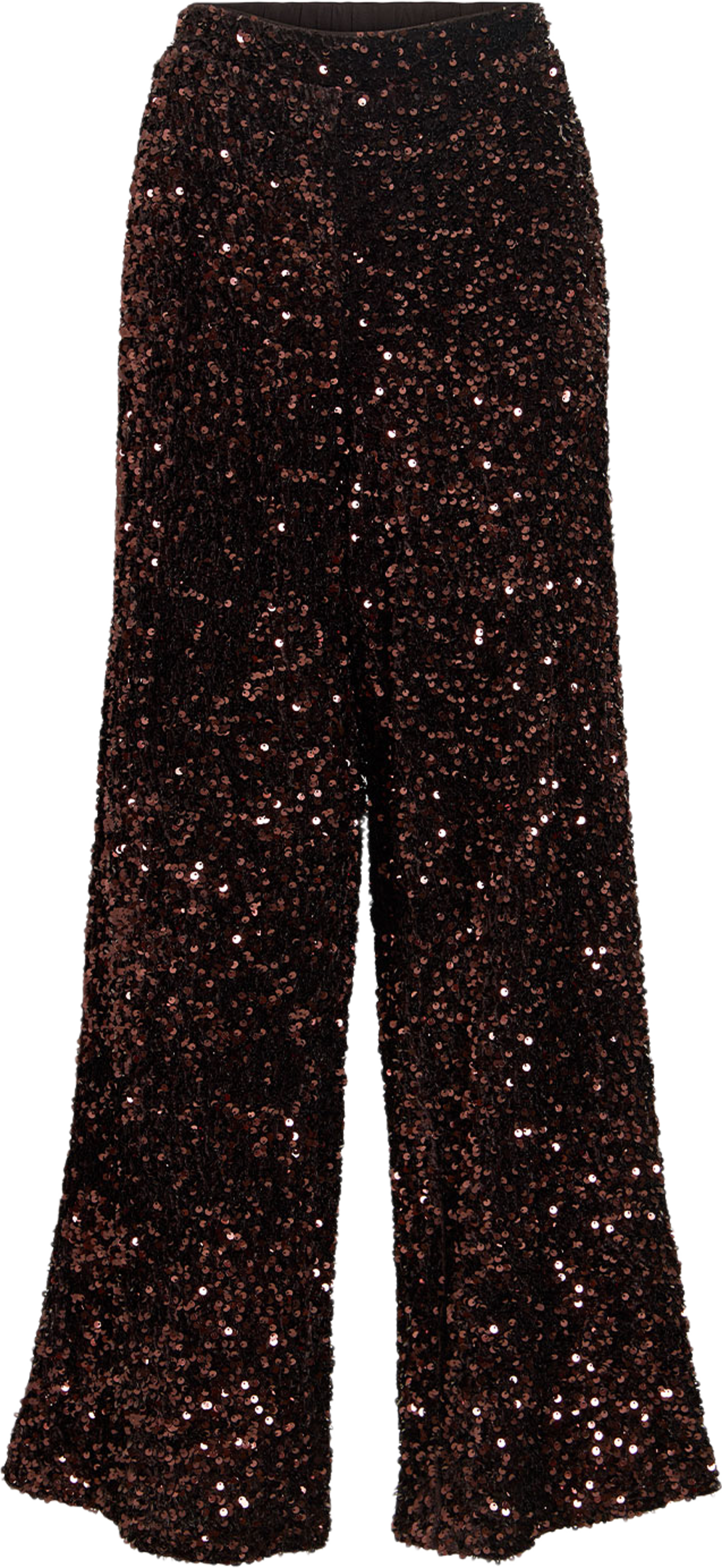 Vifaith Wide Pants, från Vila, i färgen Coffee Bean. Klicka för att öppna bilden i stort format