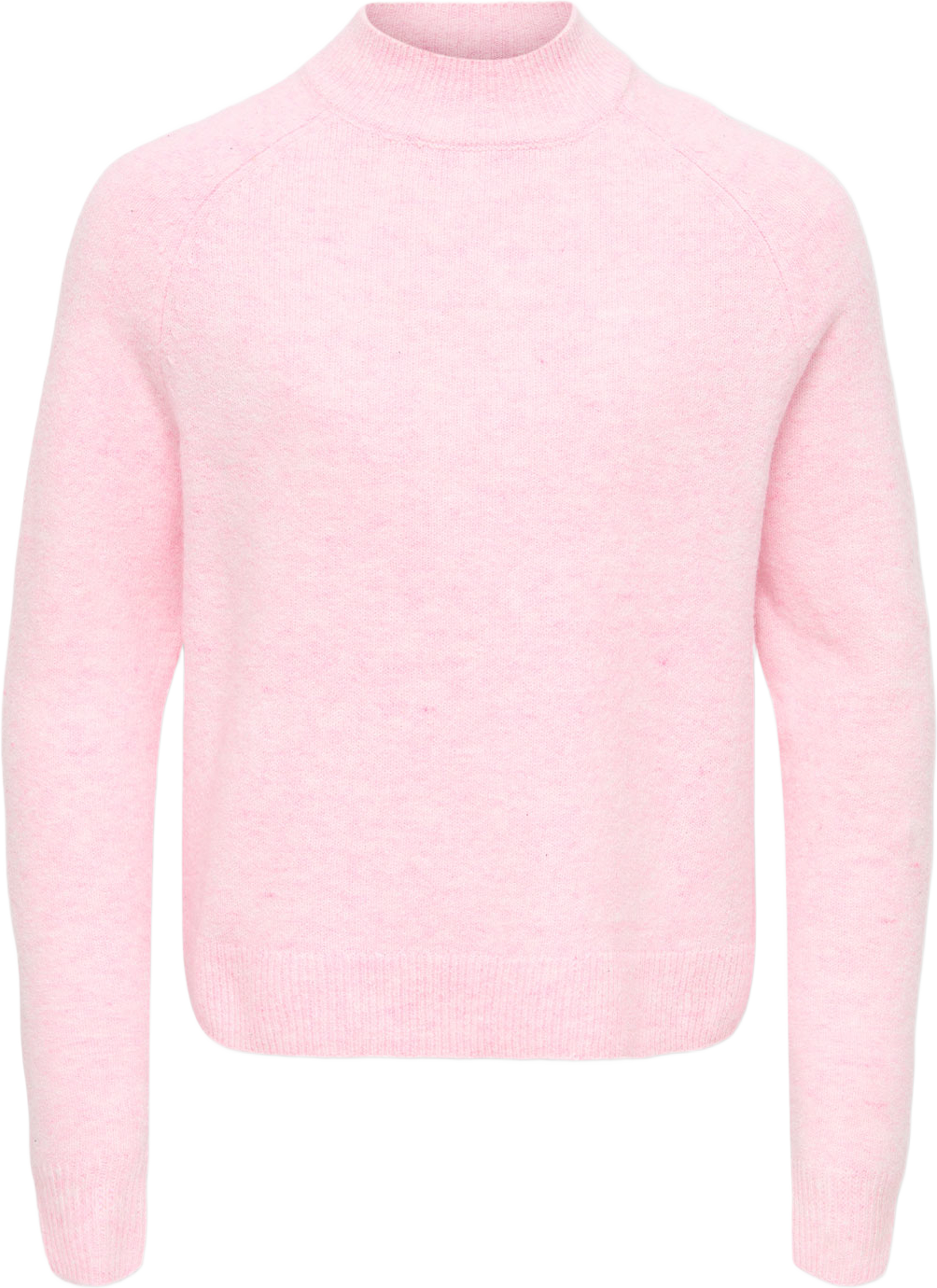 Rica Pullover Knit, från Only, i färgen Parfait Pink Melange. Klicka för att öppna bilden i stort format