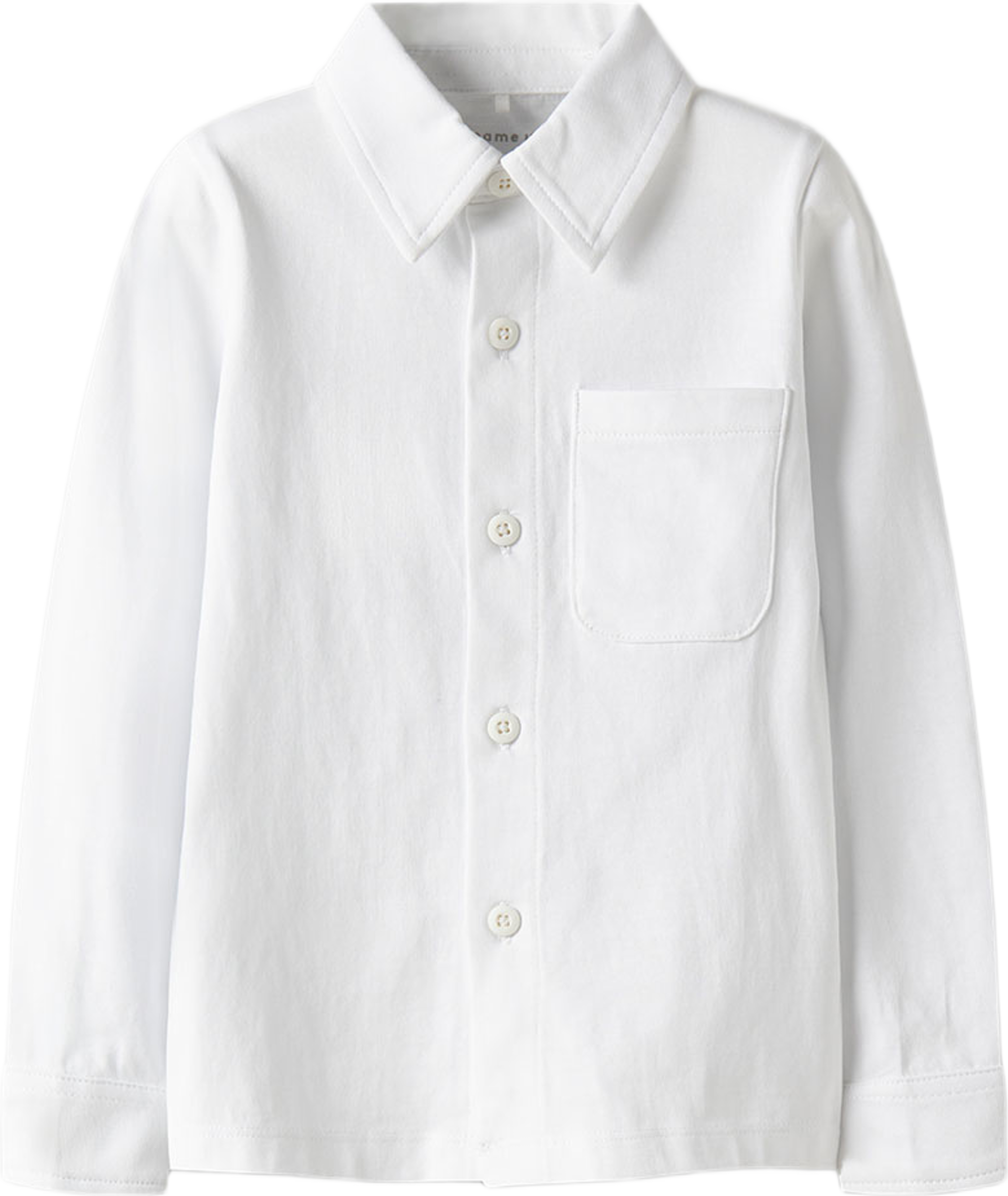 Ronalo Jersey Shirt, från Name It, i färgen Bright White. Klicka för att öppna bilden i stort format