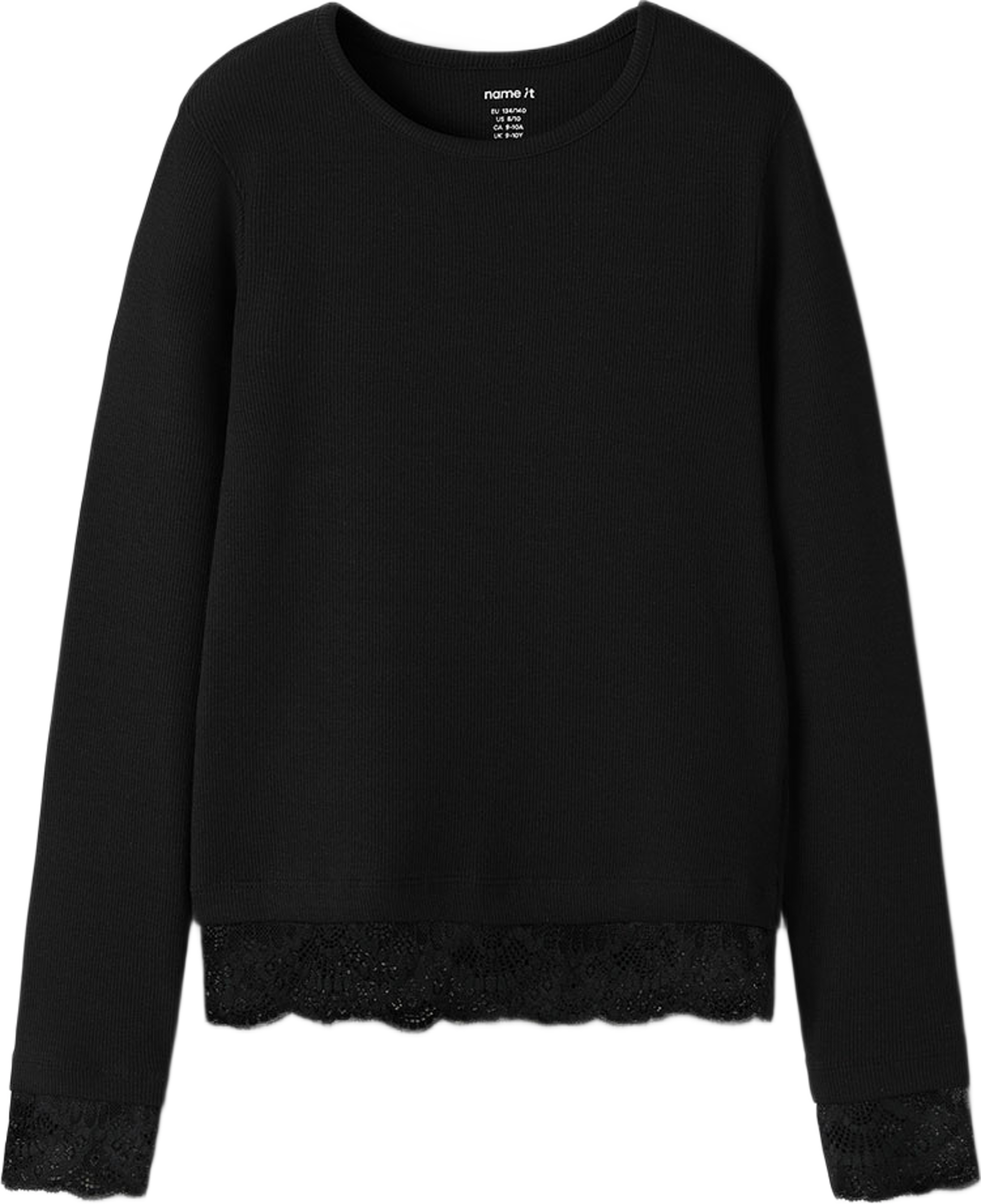 Rosima Slim Top, från Name It, i färgen Black. Klicka för att öppna bilden i stort format