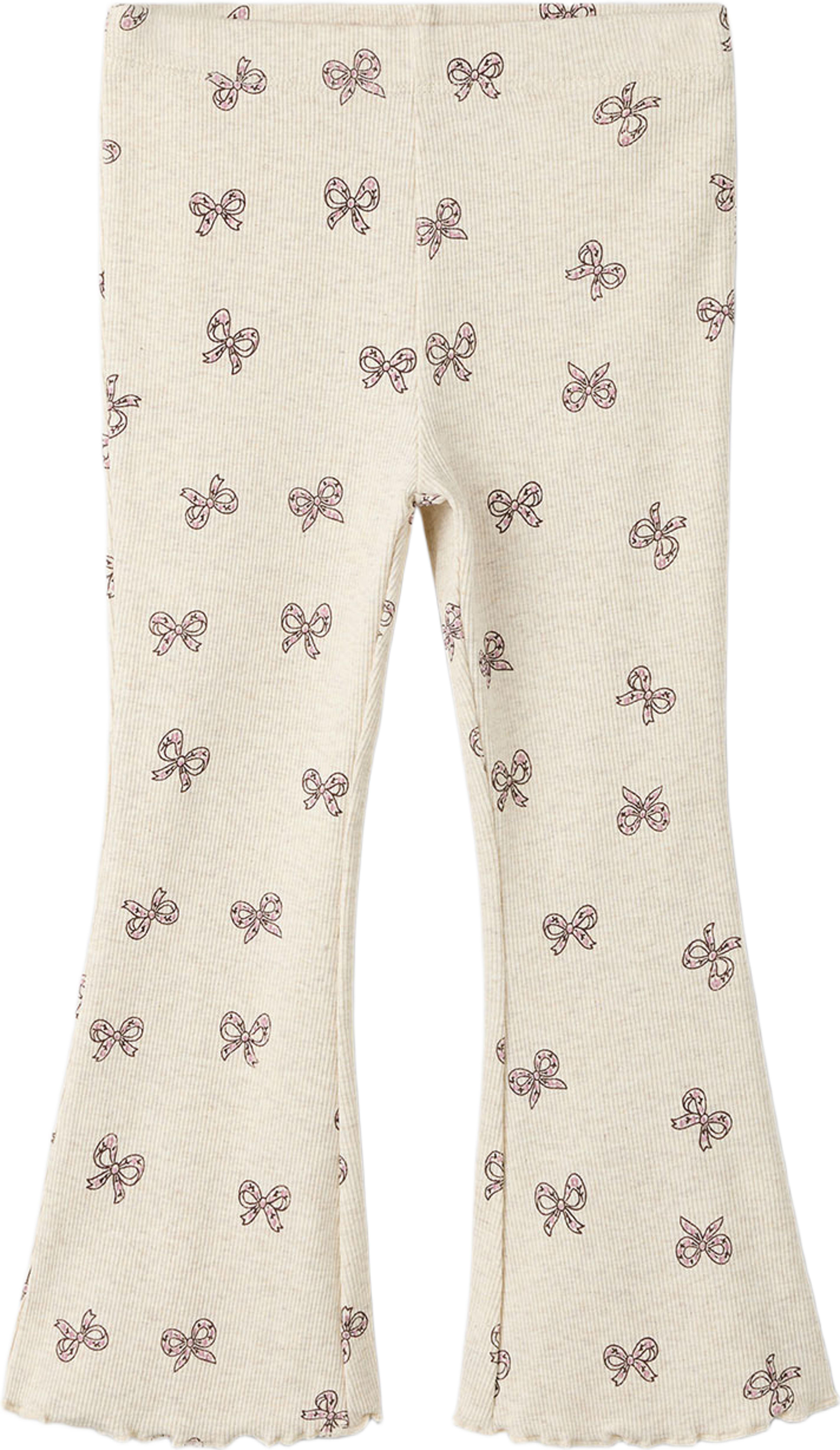 Rulies Flared Leggings, från Name It, i färgen Peyote Melange. Klicka för att öppna bilden i stort format