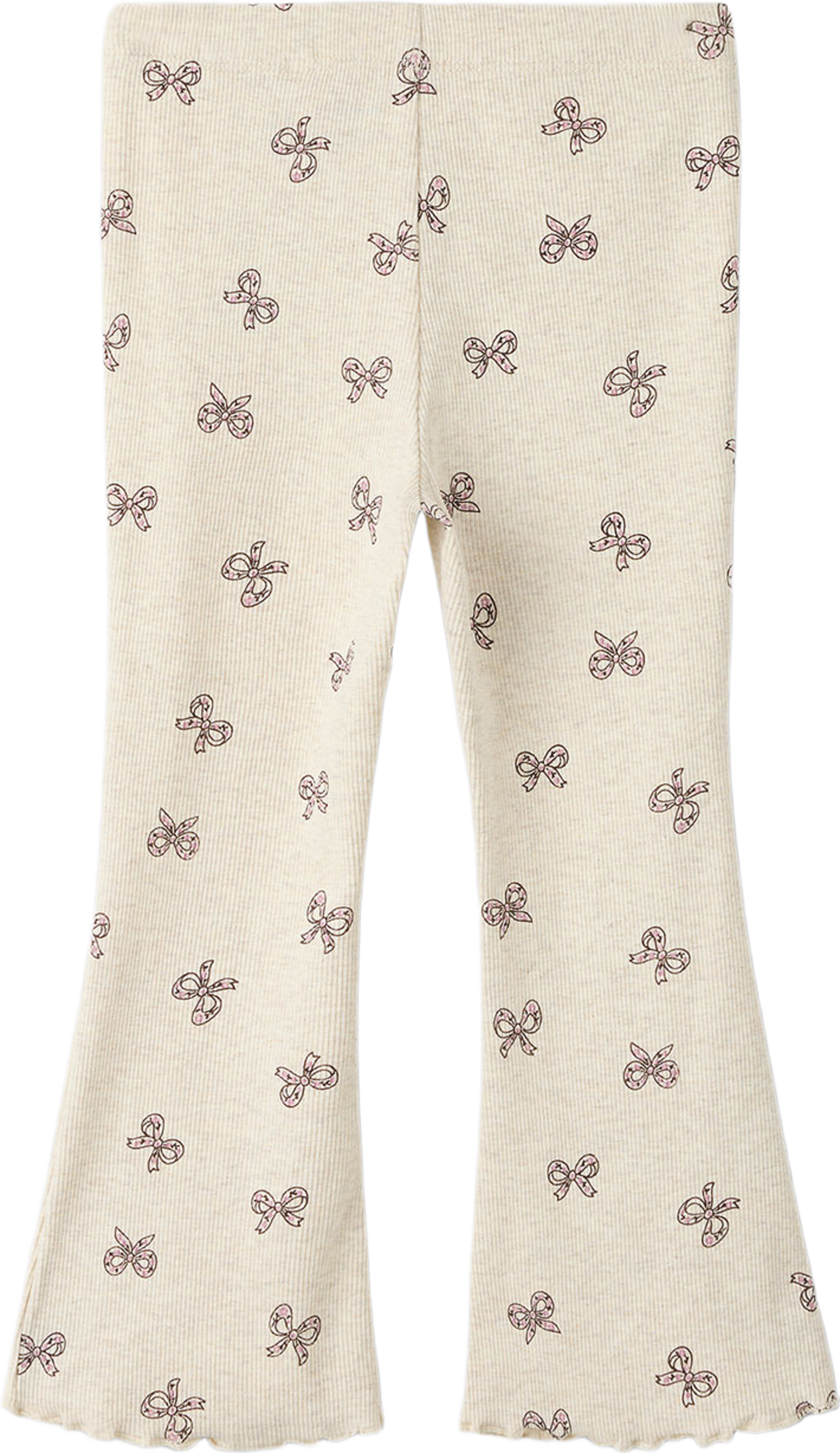 Rulies Flared Leggings, från Name It, i färgen Peyote Melange. Klicka för att öppna bilden i stort format