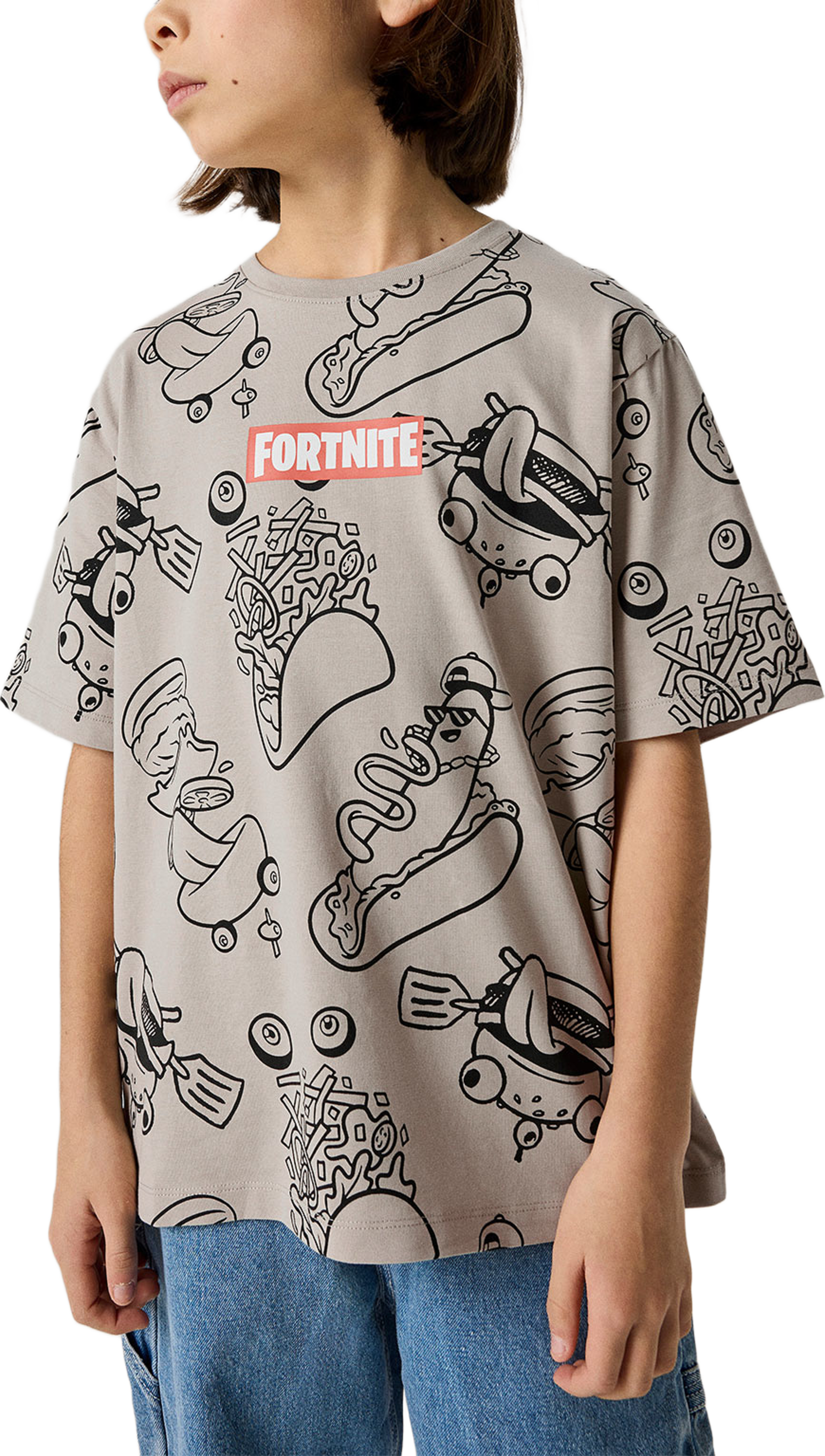 Olim Fortnite Top, från Name It, i färgen Island Fossil. Klicka för att öppna bilden i stort format