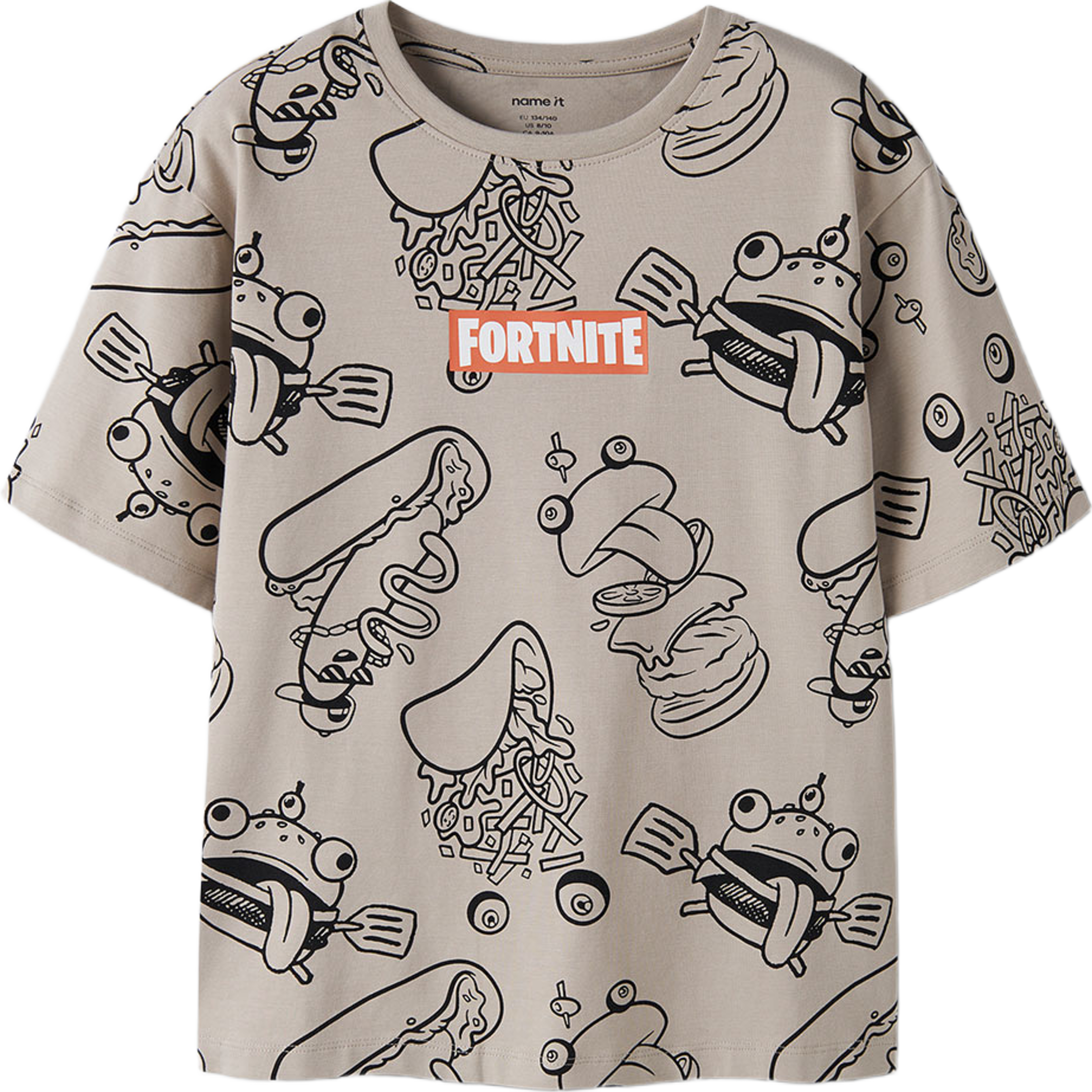 Olim Fortnite Top, från Name It, i färgen Island Fossil. Klicka för att öppna bilden i stort format