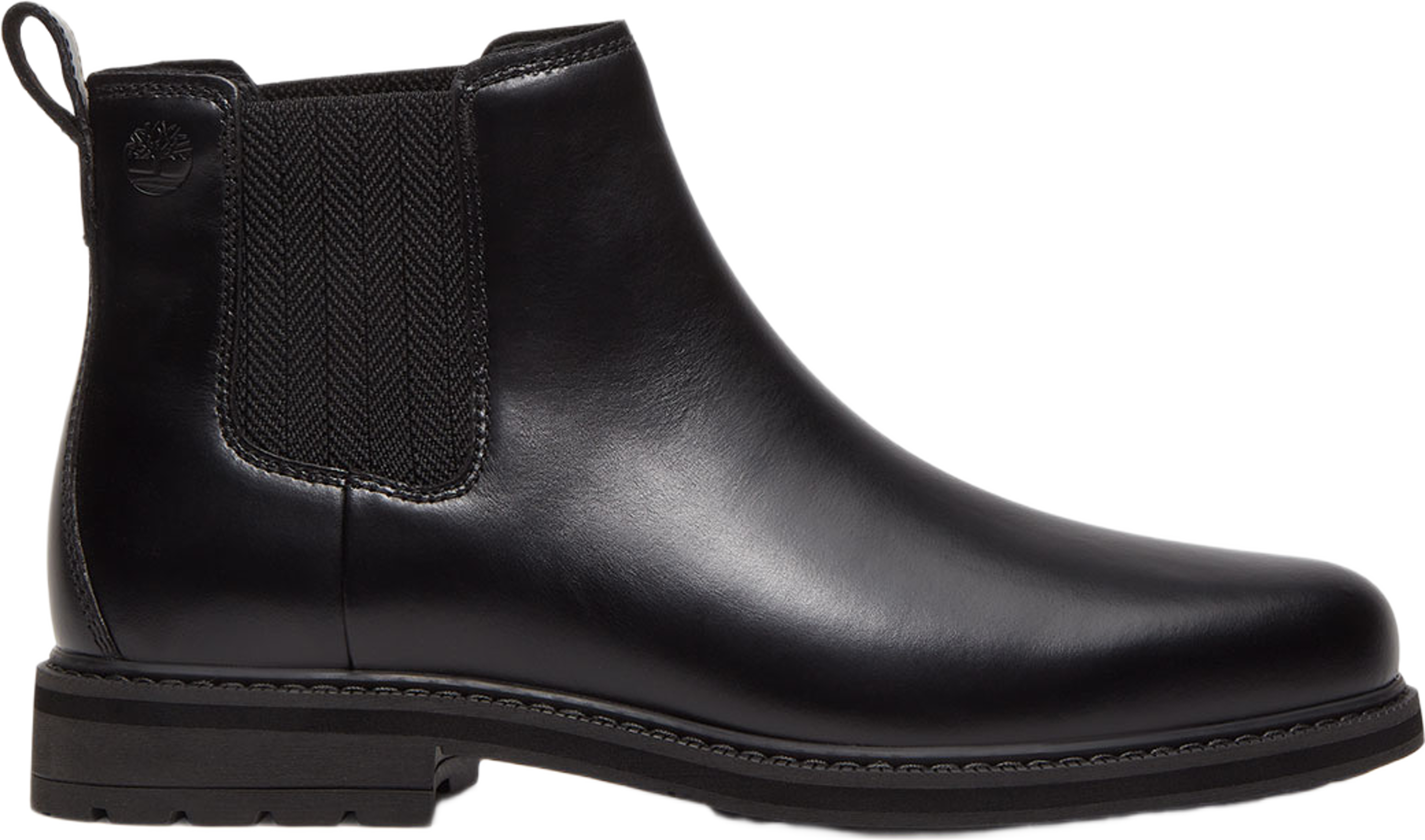 Stormbucks Chelsea, från Timberland, i färgen Blk Full Grain. Klicka för att öppna bilden i stort format