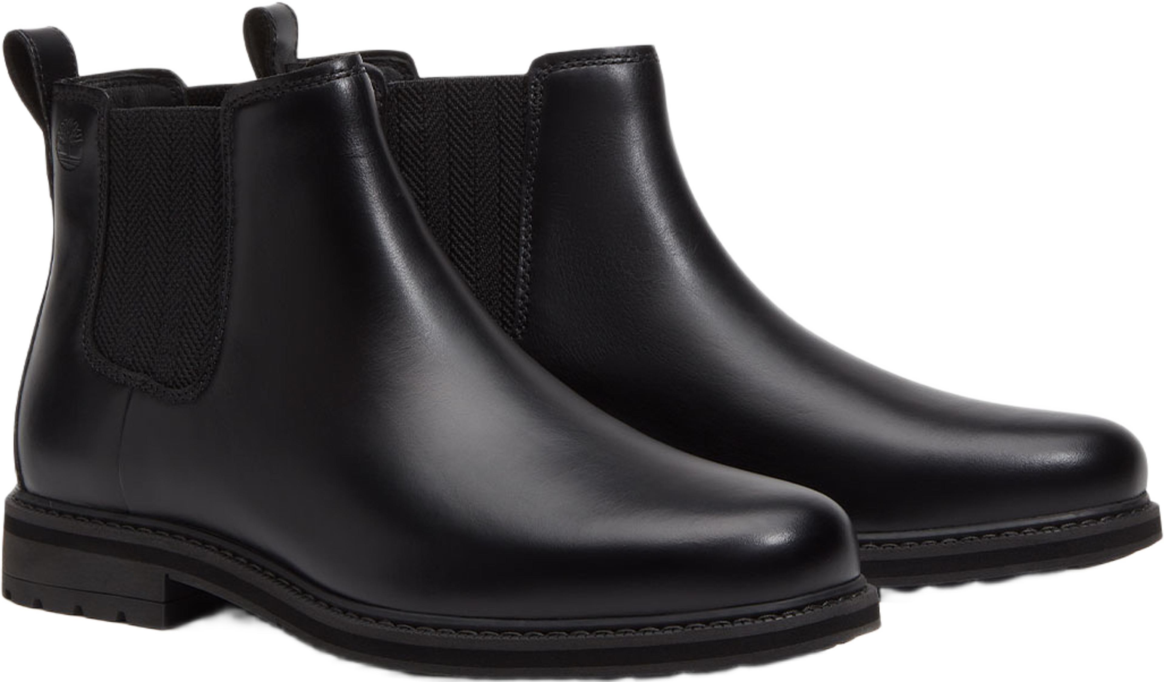 Stormbucks Chelsea, från Timberland, i färgen Blk Full Grain. Klicka för att öppna bilden i stort format