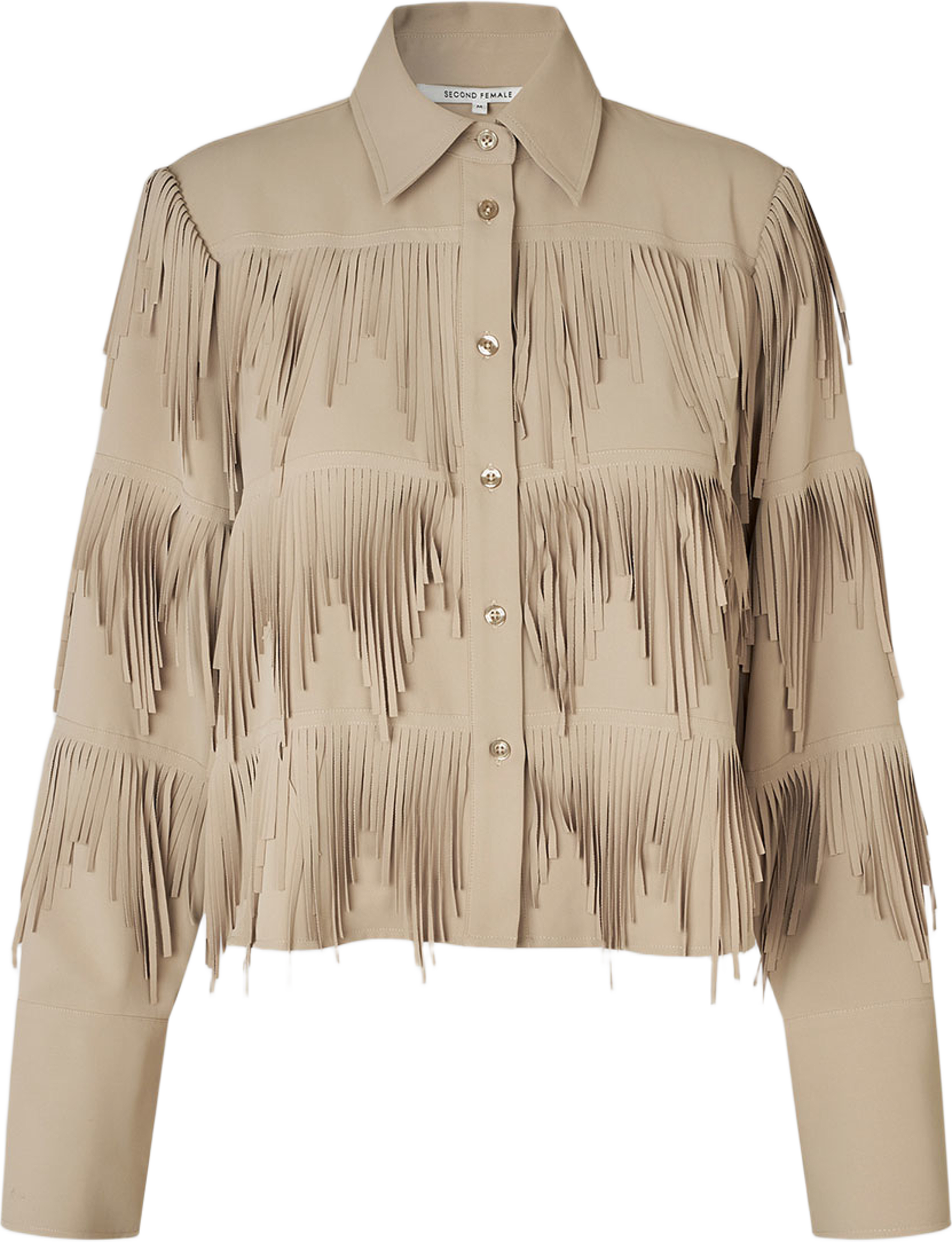 Dancing Cropped Shirt, från Second Female, i färgen Chinchilla. Klicka för att öppna bilden i stort format
