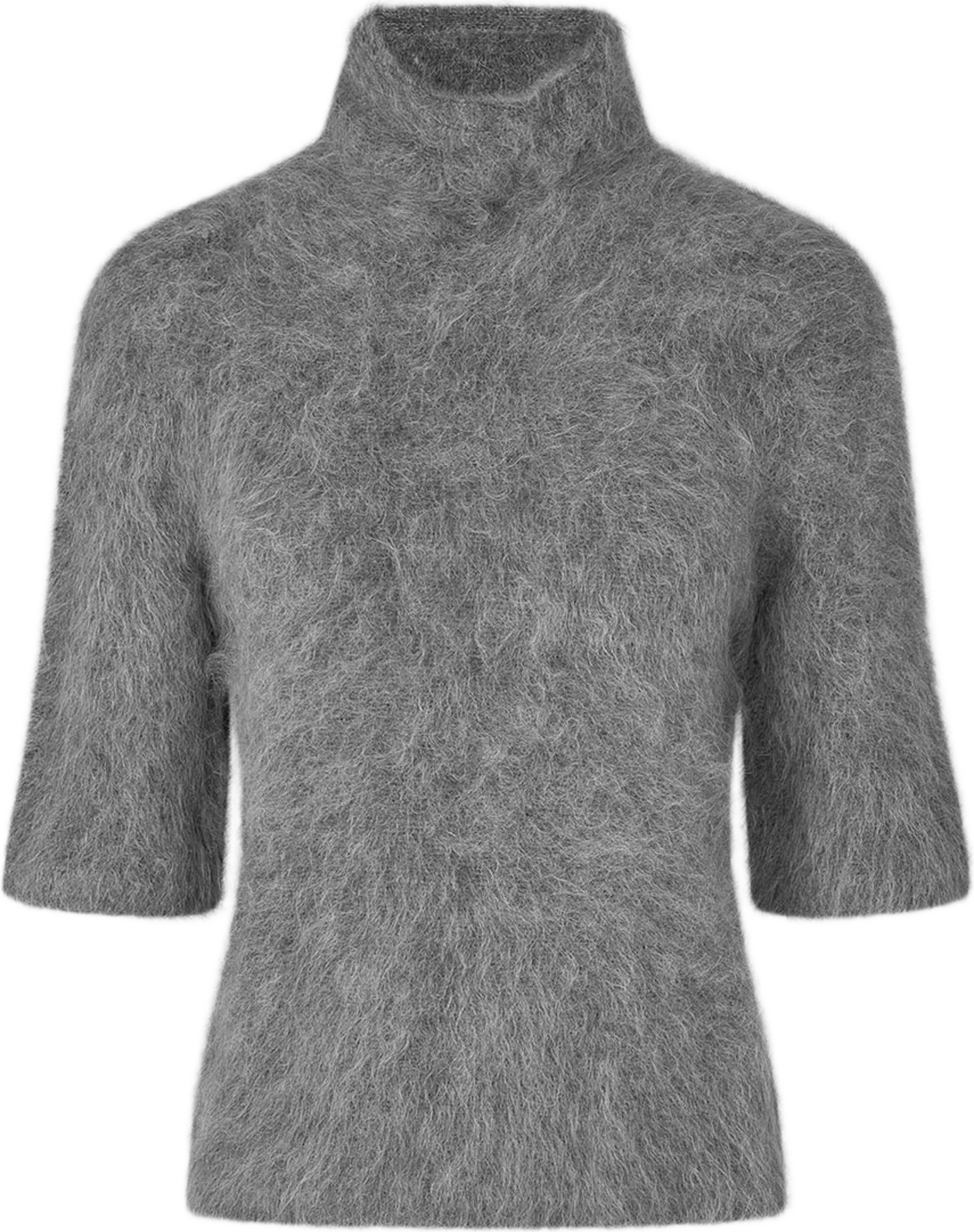 Karla Knit SS, från Second Female, i färgen Dark Grey Melange. Klicka för att öppna bilden i stort format