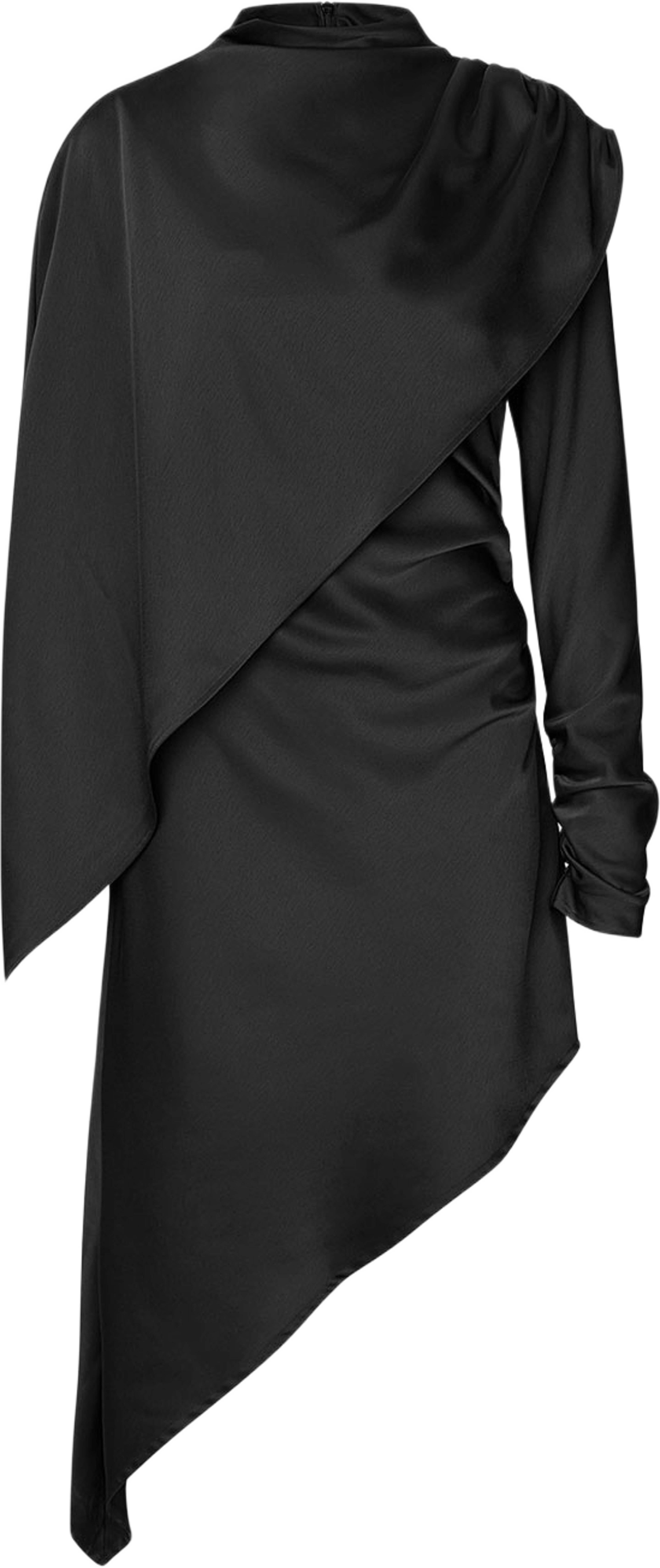 Opala Asymmetric Dress, från Second Female, i färgen Black. Klicka för att öppna bilden i stort format